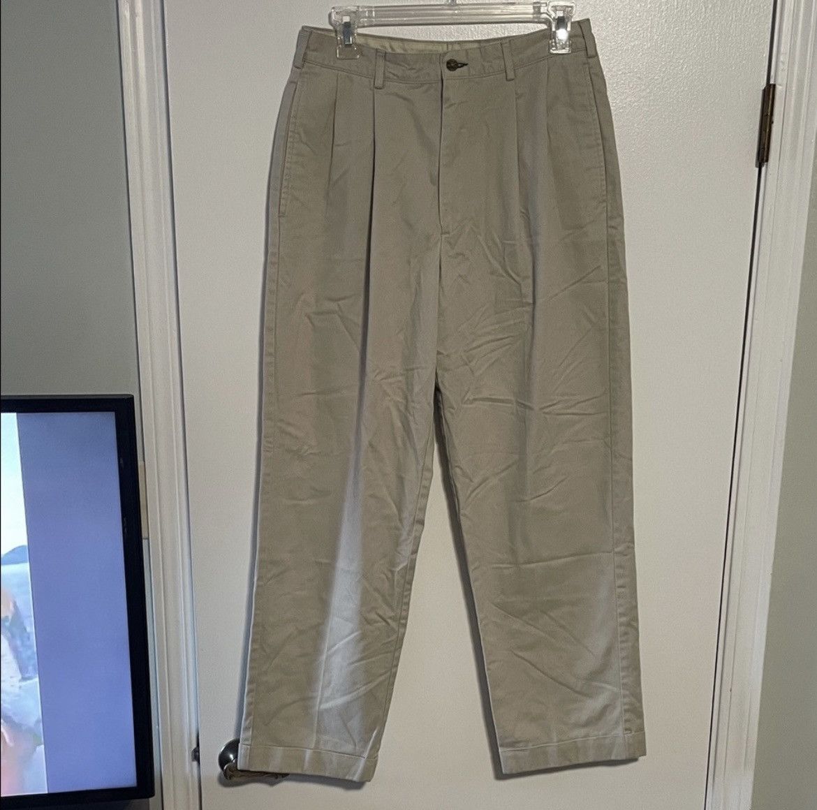 Tommy Hilfiger Tommy Hilfiger Men’s Khaki Chinos Size US 30 / EU 46 - 1 Thumbnail