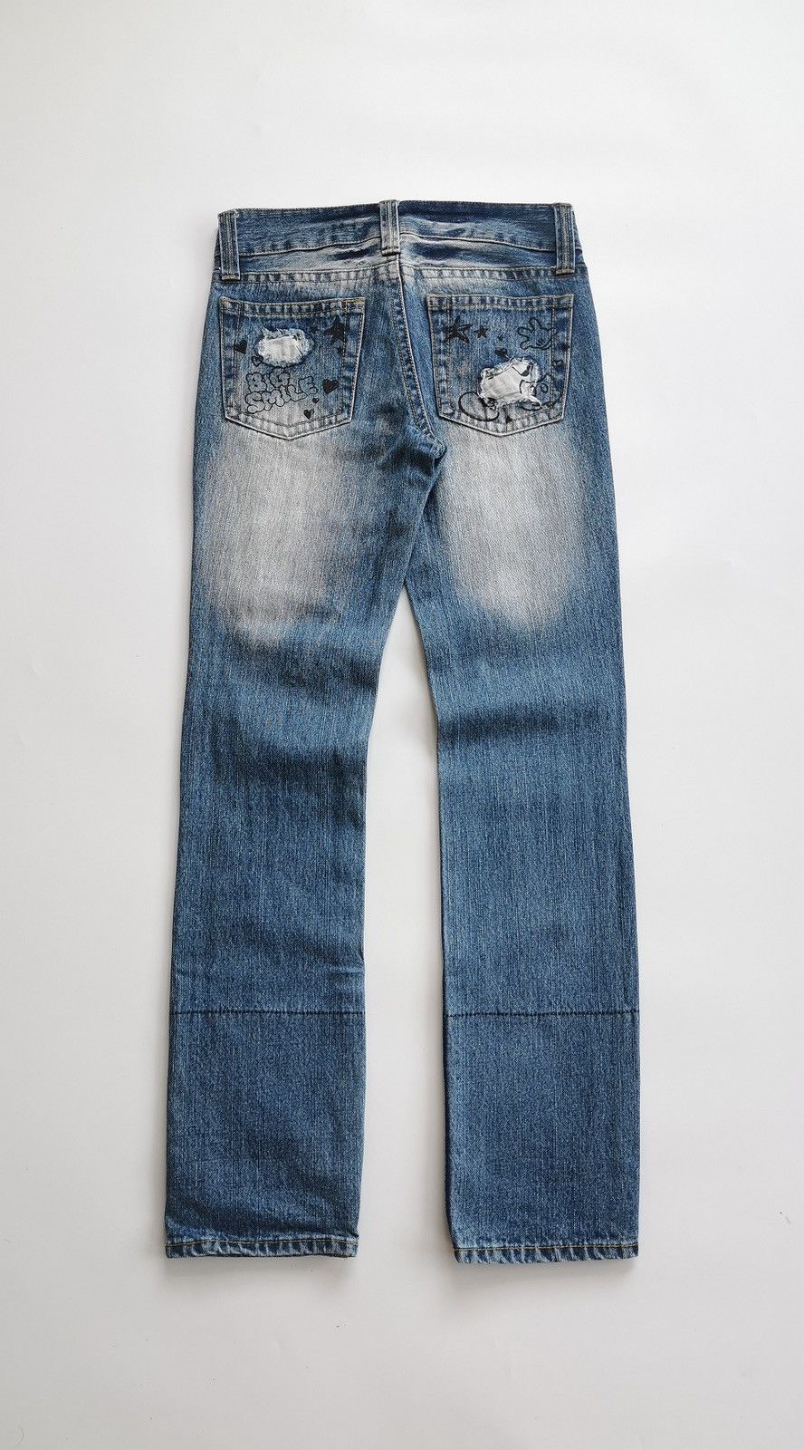 Vintage Vintage Disney Mickey Mouse Patchwork Print Jeans Size US 29 - 6 Thumbnail