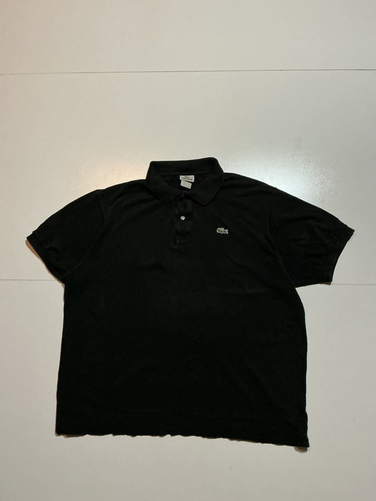 Lacoste Lacoste Crocodile Logo Black S/S Classic Fit Polo Shirt Size US L / EU 52-54 / 3 - 2 Thumbnail
