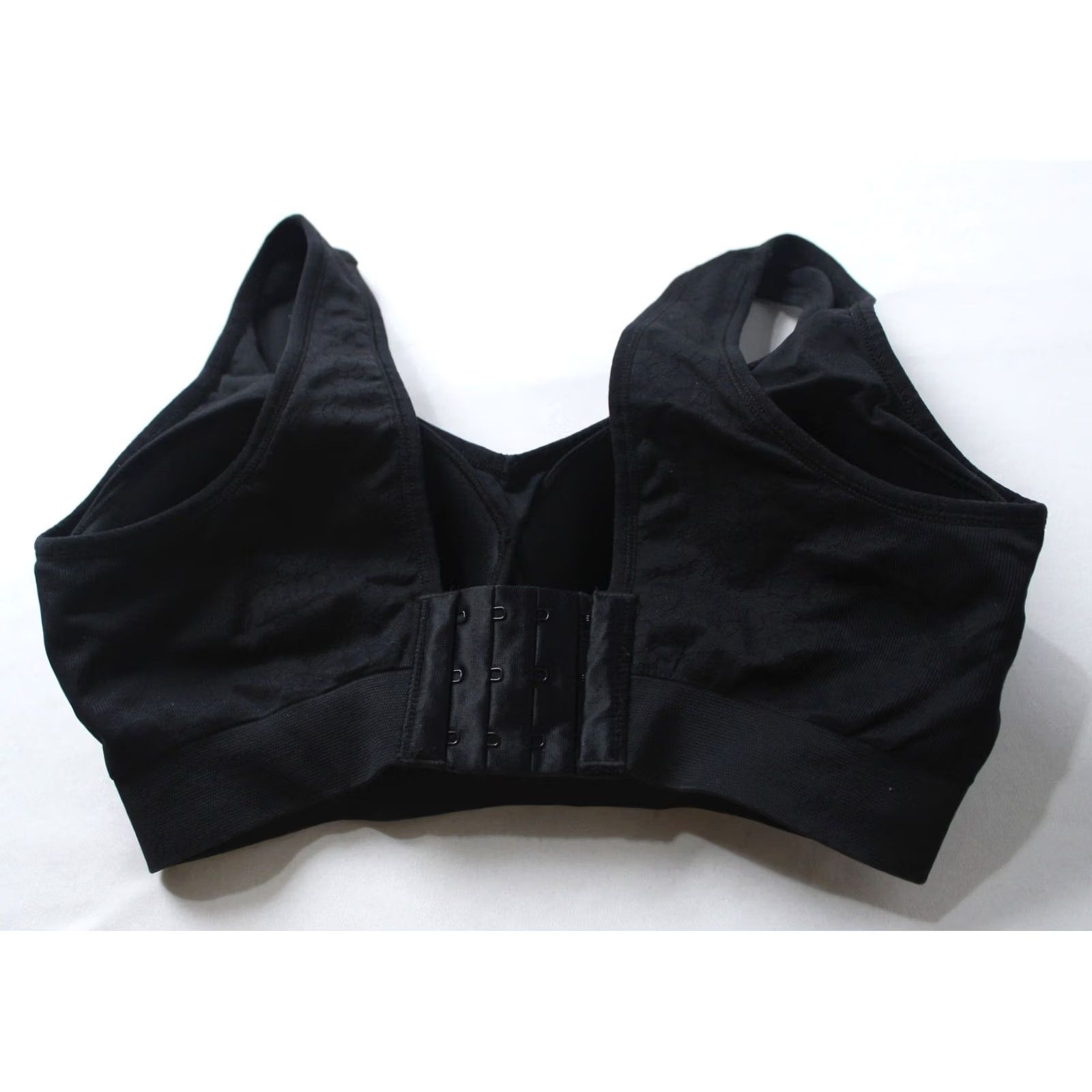 Vintage Breezies Women's Cooling Comfort Wirefree Seamless Contour Bra EH6 Black Medium Size ONE SIZE - 3 Thumbnail