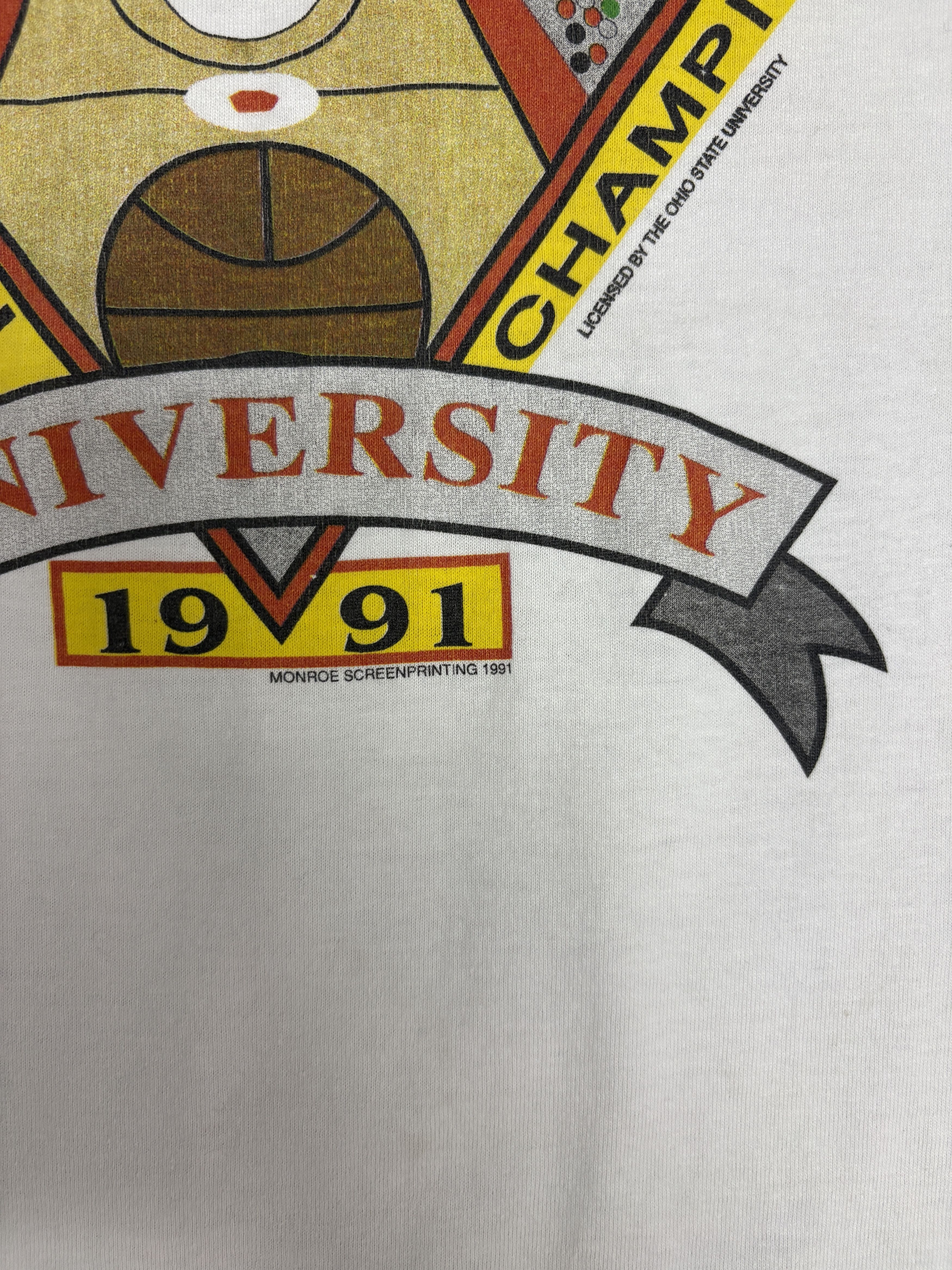 Vintage Ohio State Buckeyes Basketball 1991 Big Ten Champs Tee Size US L / EU 52-54 / 3 - 3 Thumbnail
