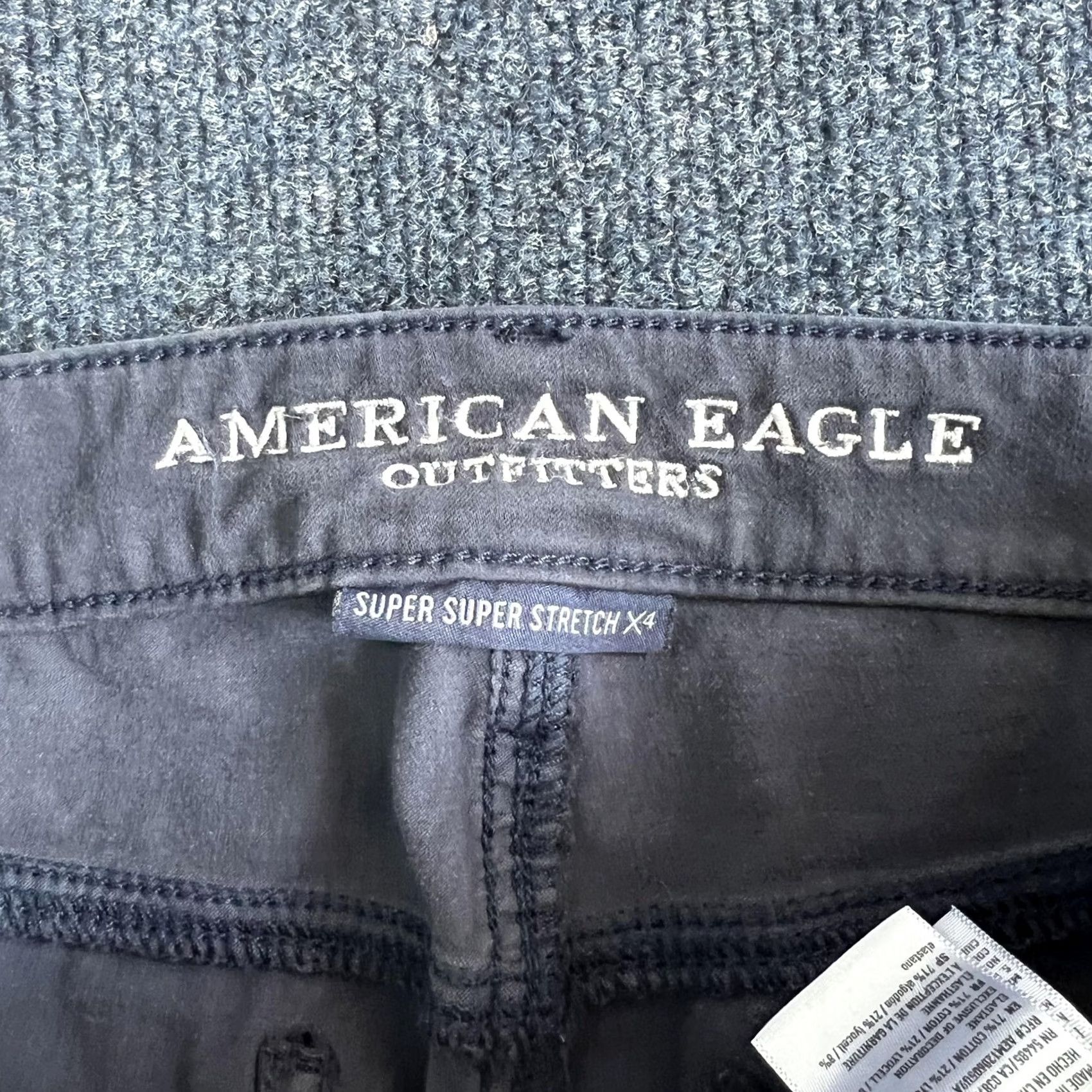 American Eagle Outfitters American Eagle Outfitters Jegging Jeans Womens 8 Short Charcoal Stretch Denim Slim 5-Pocket Mens? Size 30" / US 8 / IT 44 - 2 Thumbnail
