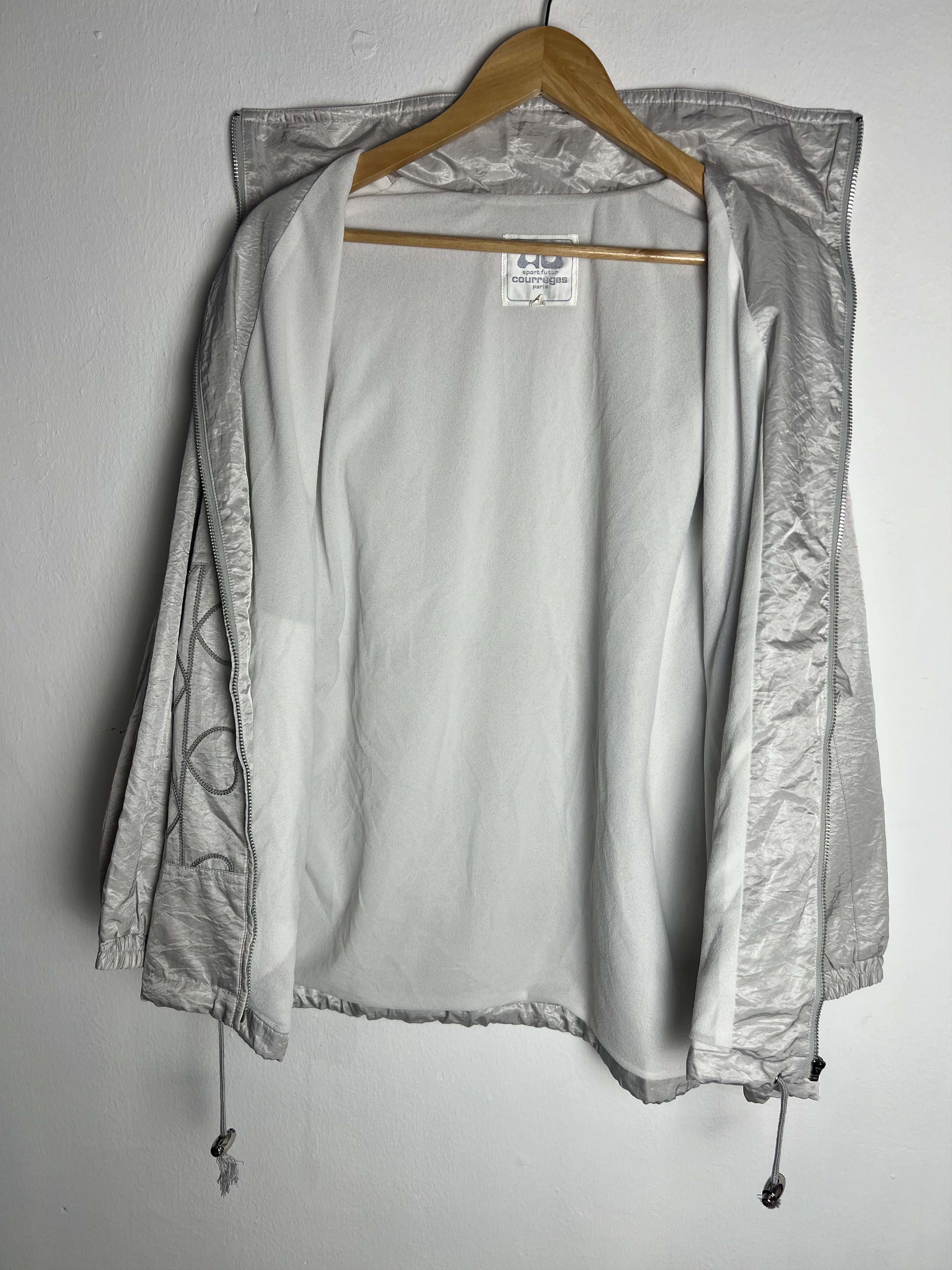 Courreges Vintage Courreges Paris Sport Future Silver Jacket Size US L / EU 52-54 / 3 - 11 Thumbnail