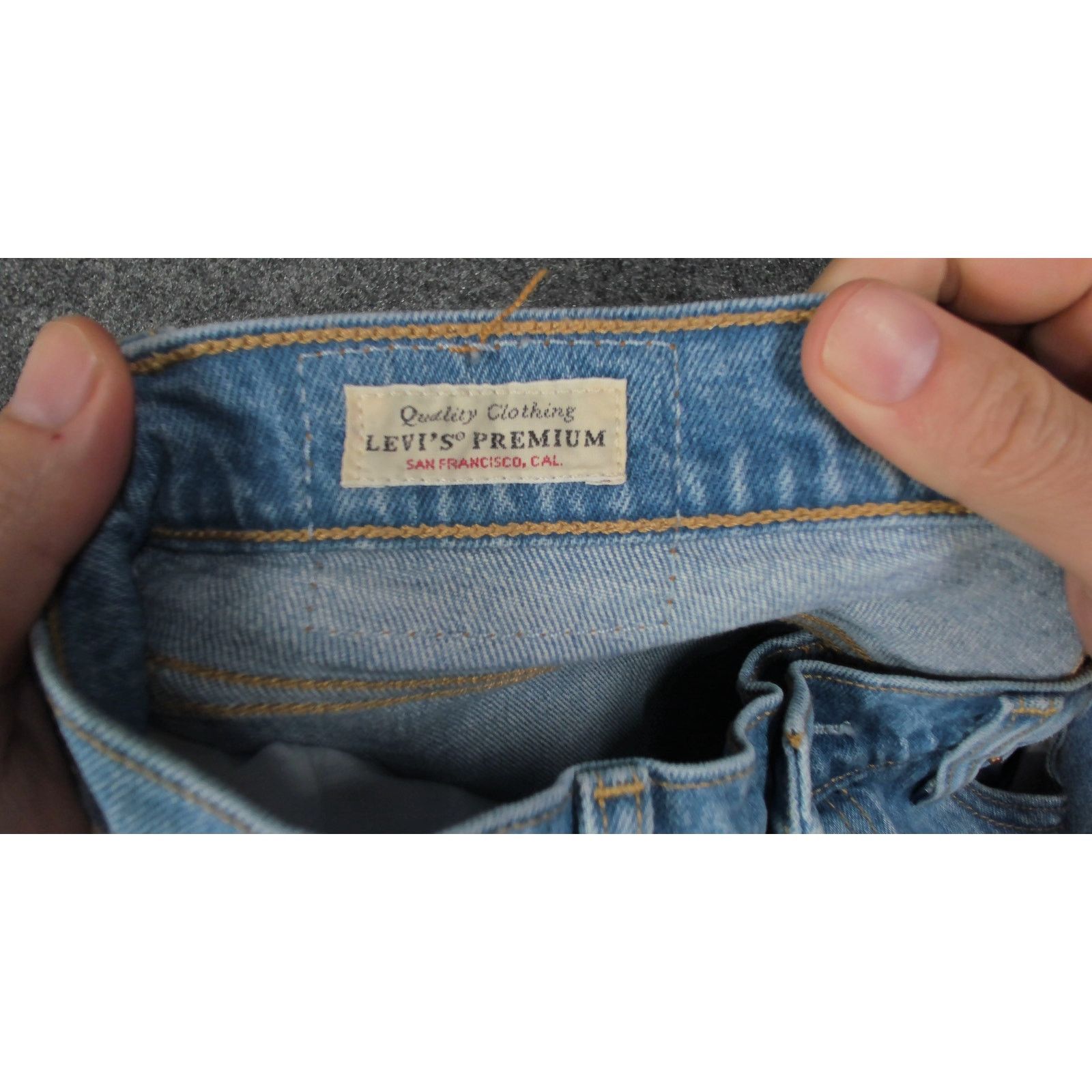 Levi's Levis Premium Ribcage Straight Ankle Light Wash Jeans W30 Size 27" / US 4 / IT 40 - 7 Thumbnail