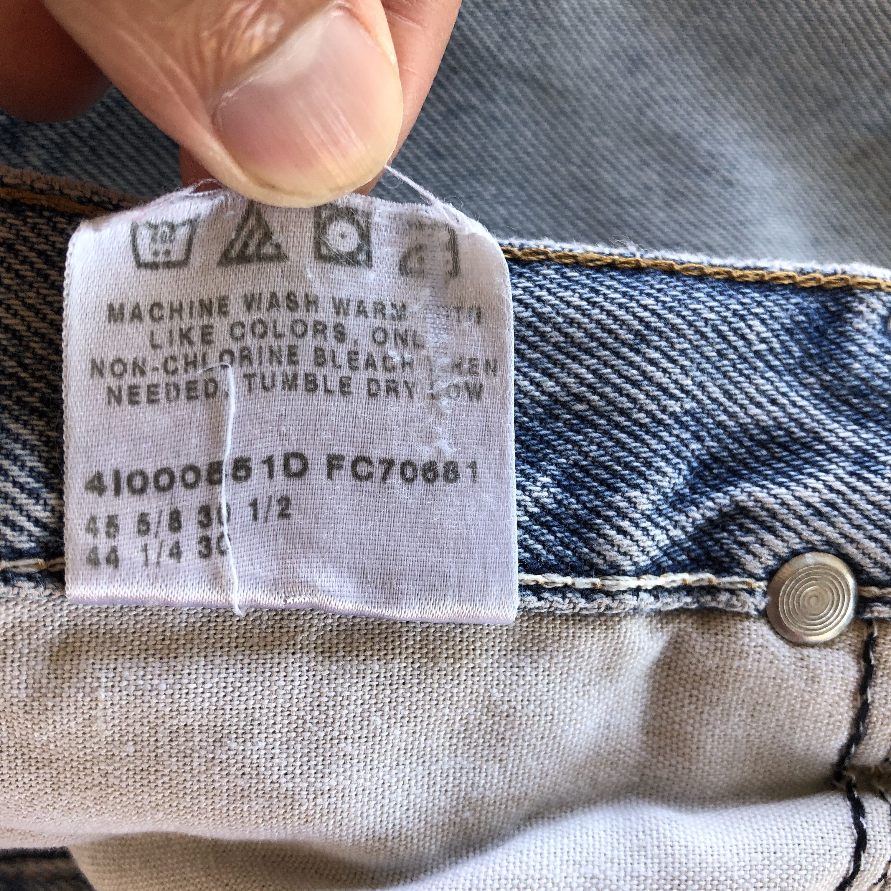 Wrangler Crazy Y2K Baggy Oversized Distressed Wrangler Faded Jeans Size US 38 / EU 54 - 10 Thumbnail
