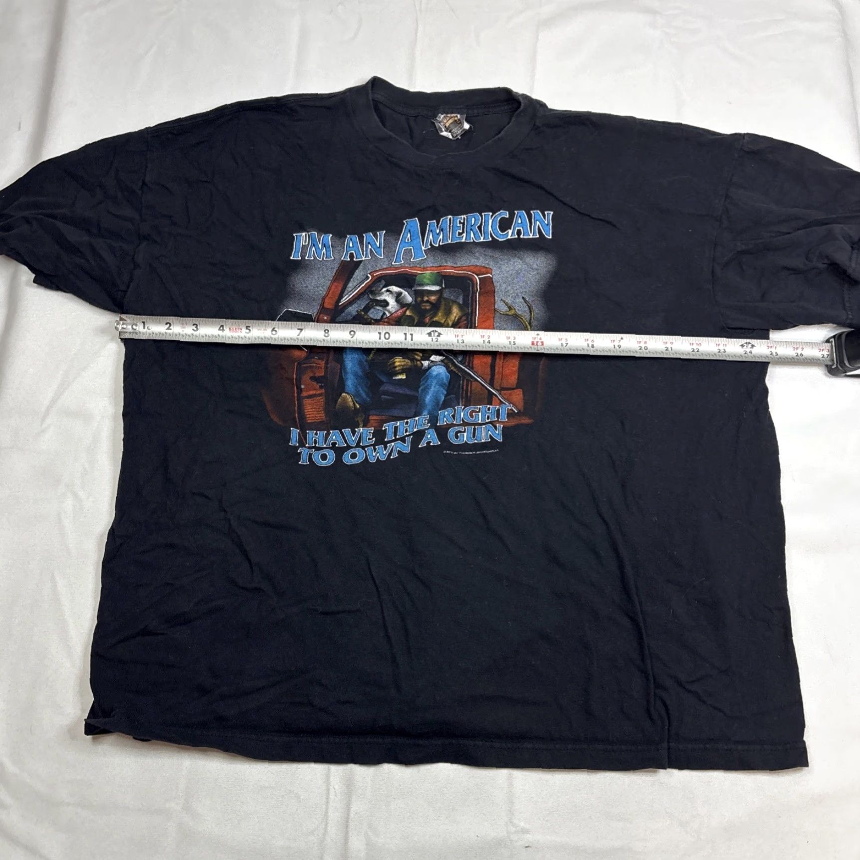 Vintage Thunder Sportswear T shirt Men’s XXL 2XL Black I’m An American Graphic Mens T-Shirt Black 2XL I’m An American Graphic Thunder Sportswear Size US XXL / EU 58 / 5 - 4 Thumbnail
