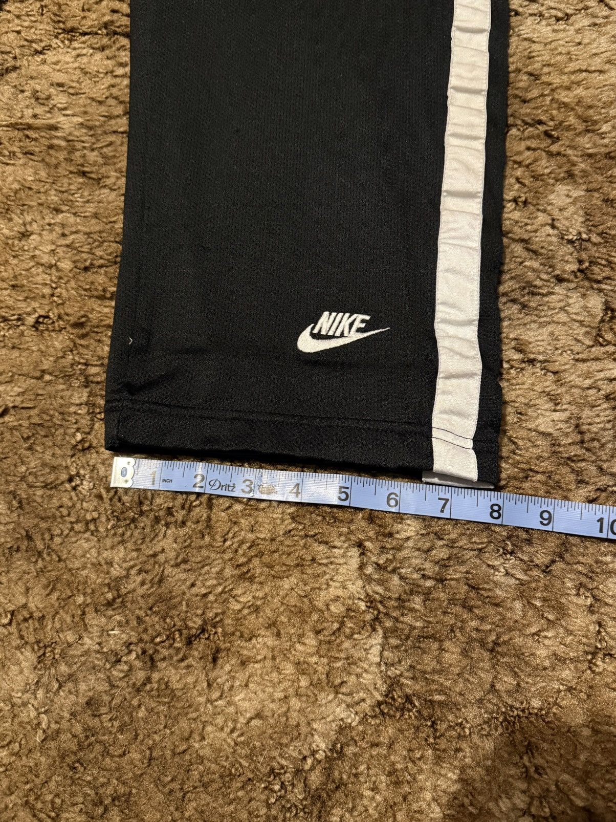 Nike Vintage Y2K Nike Grey Tag Ankle Logo Sweatpants Black Small Size US 31 - 3 Thumbnail