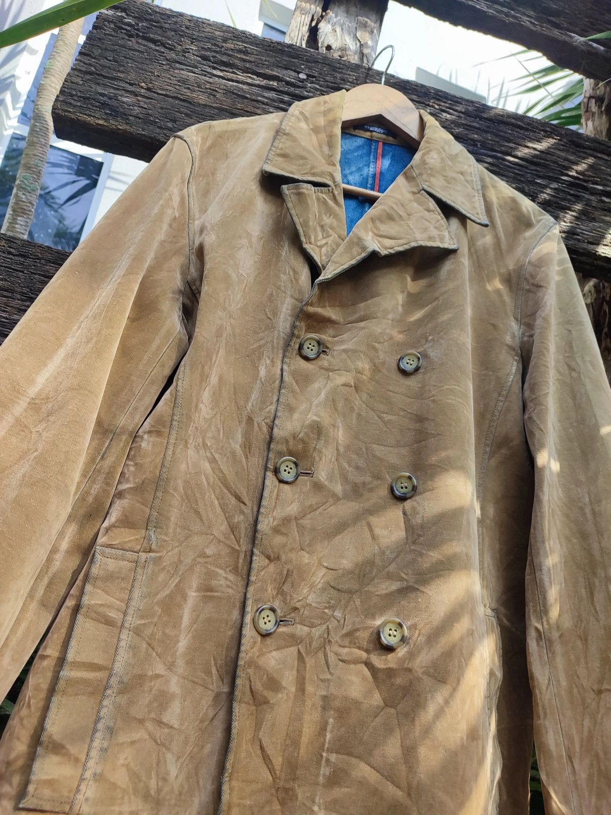 Tornado Mart Tornado Mart Brown Suede Double-Breasted Jacket – L Size US L / EU 52-54 / 3 - 3 Thumbnail