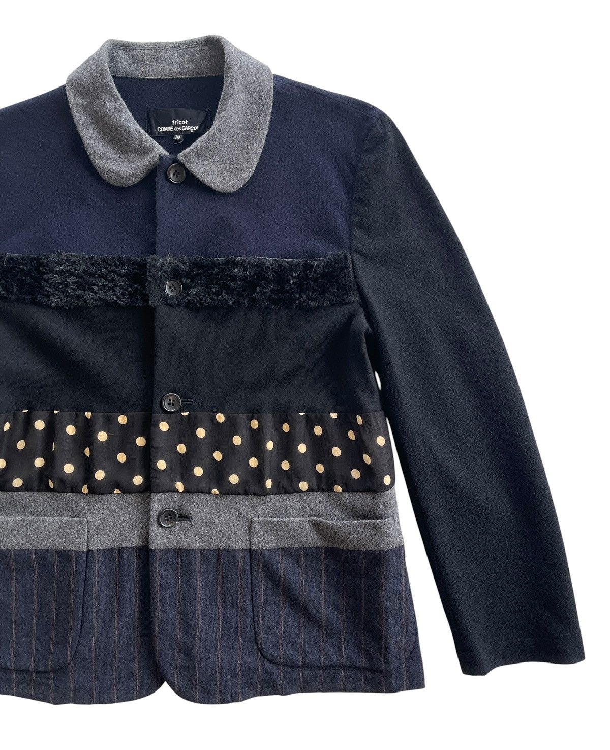 Tricot Comme des Garcons AD2000 Tricot Comme Des Garcons Polkadot Coat Size M / US 6-8 / IT 42-44 - 8 Thumbnail