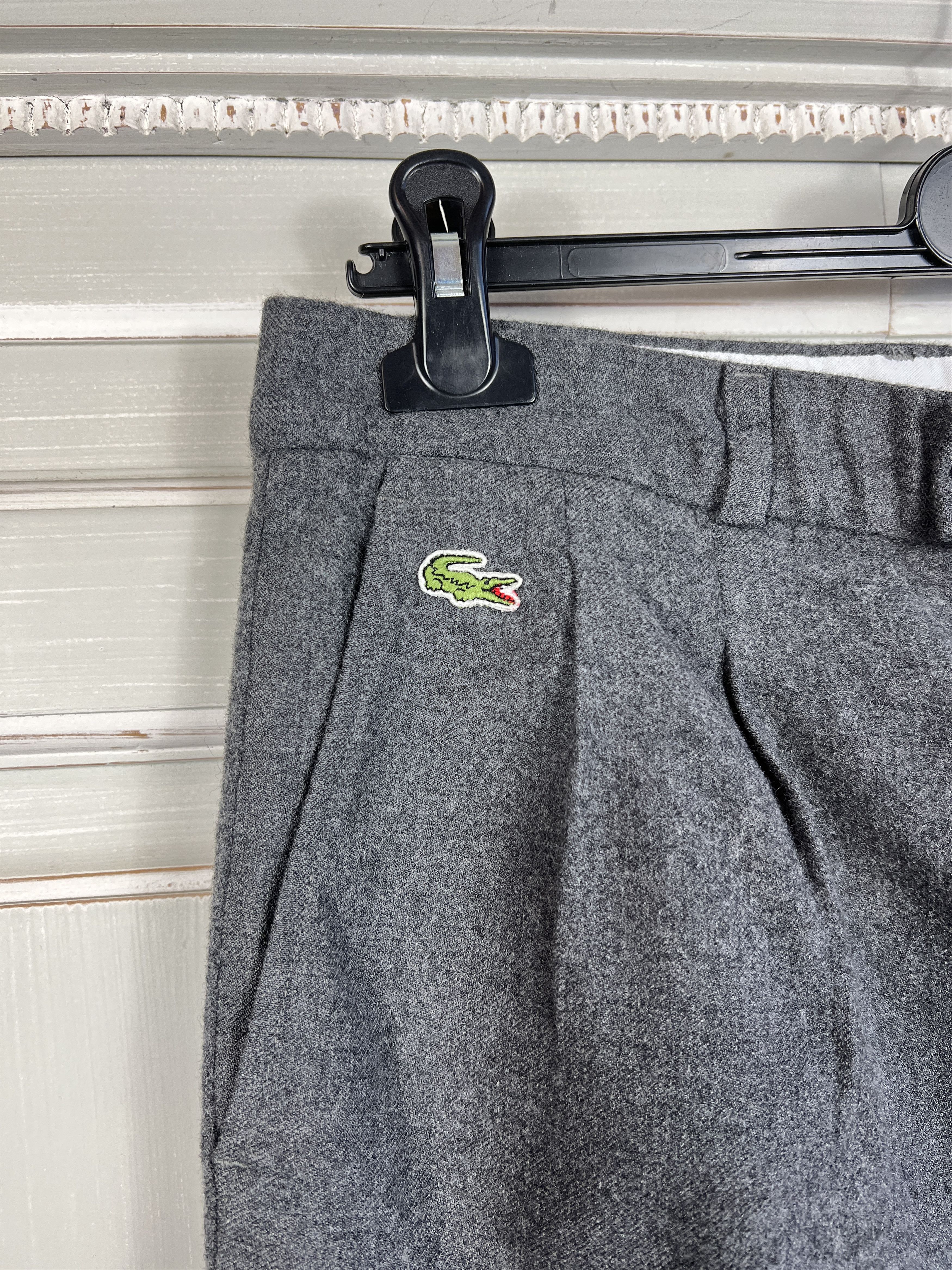 Lacoste 90S LACOSTE CHEMISE WOOL PANTS Size US 34 / EU 50 - 2 Thumbnail