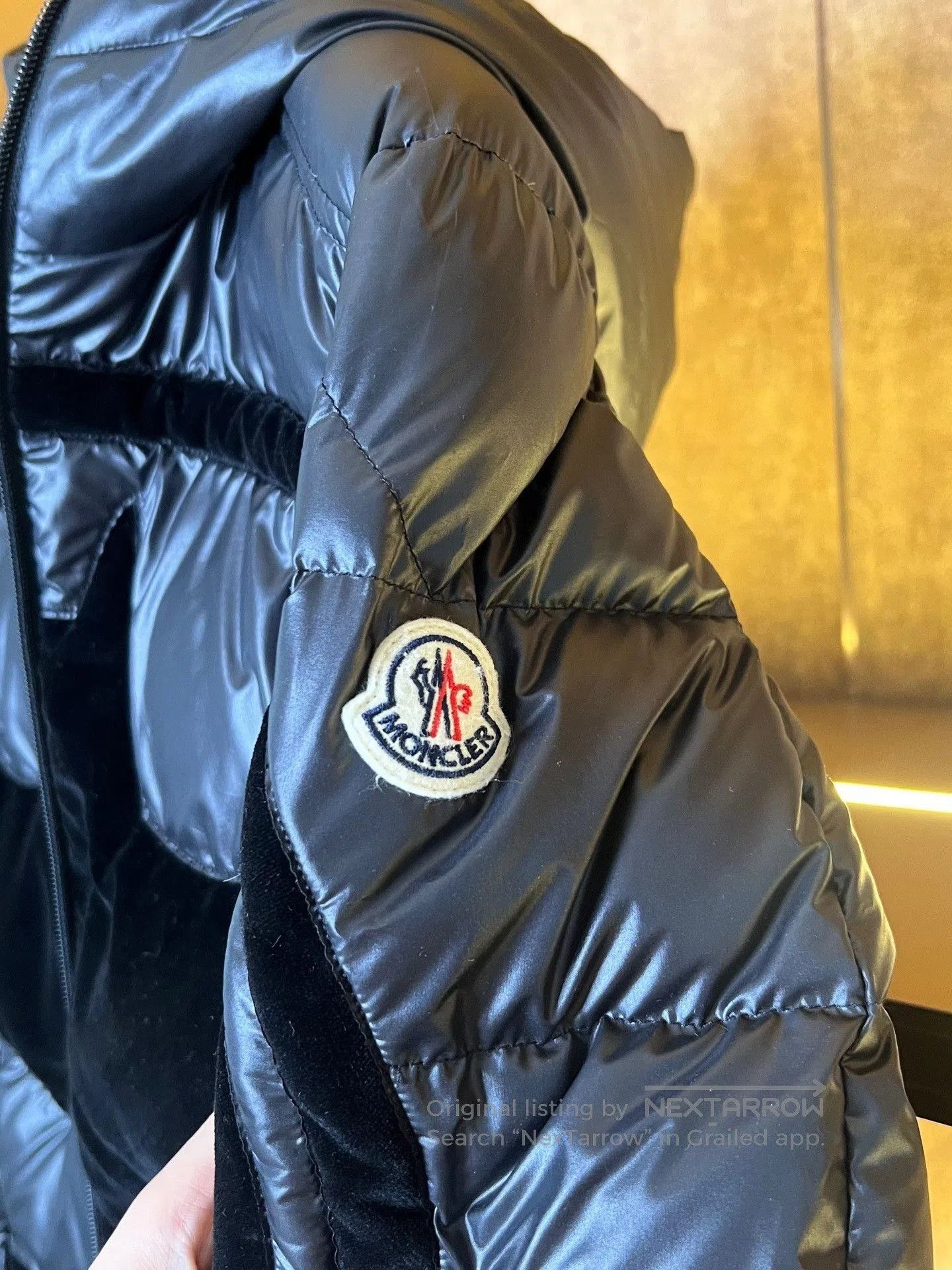 Moncler Moncler x Batman Flocked size 12 Logo Down Jacket. Size XS / US 0-2 / IT 36-38 - 3 Thumbnail
