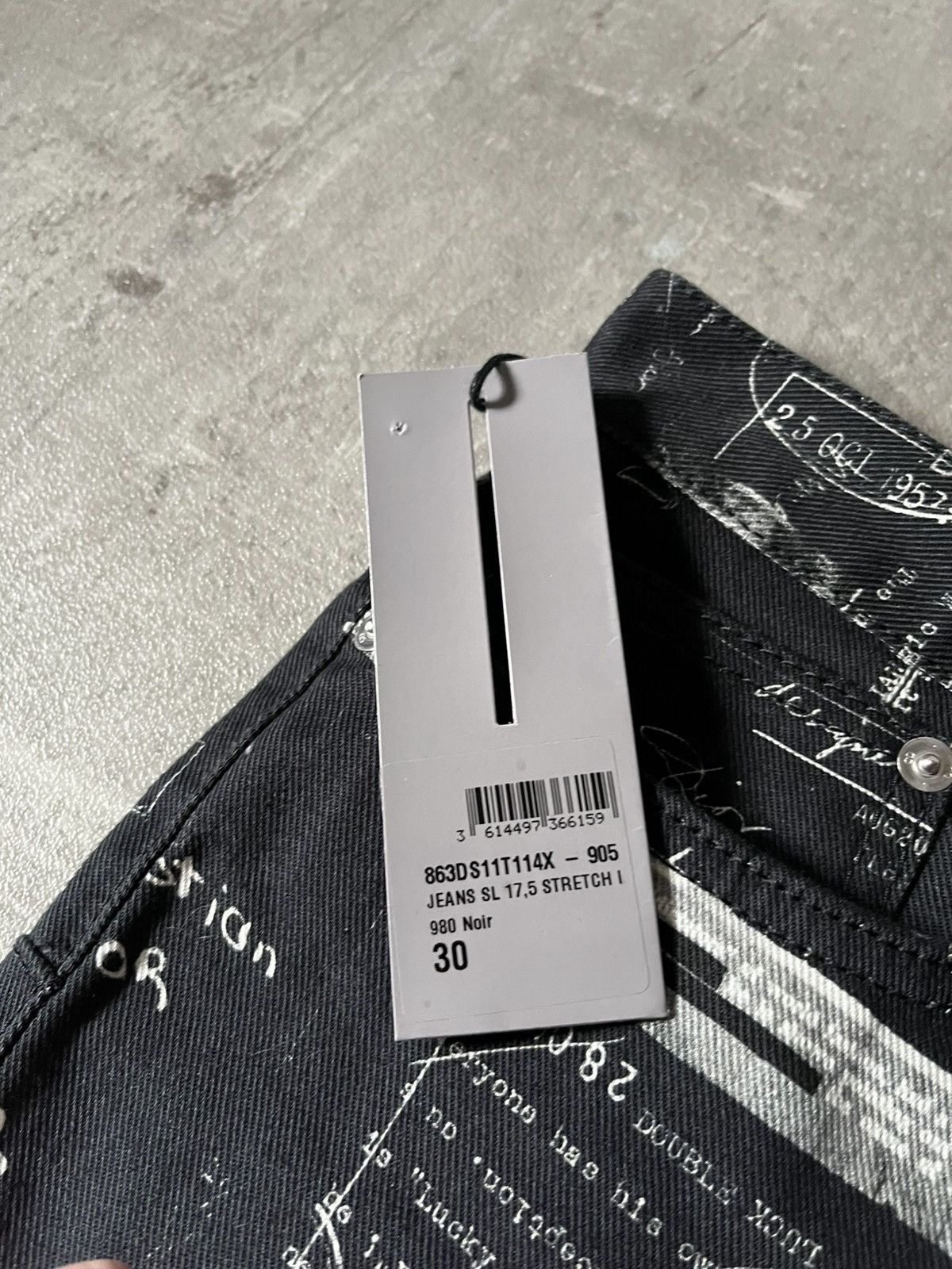 Dior Dior doodle denim black jeans rare Size US 30 / EU 46 - 14 Thumbnail