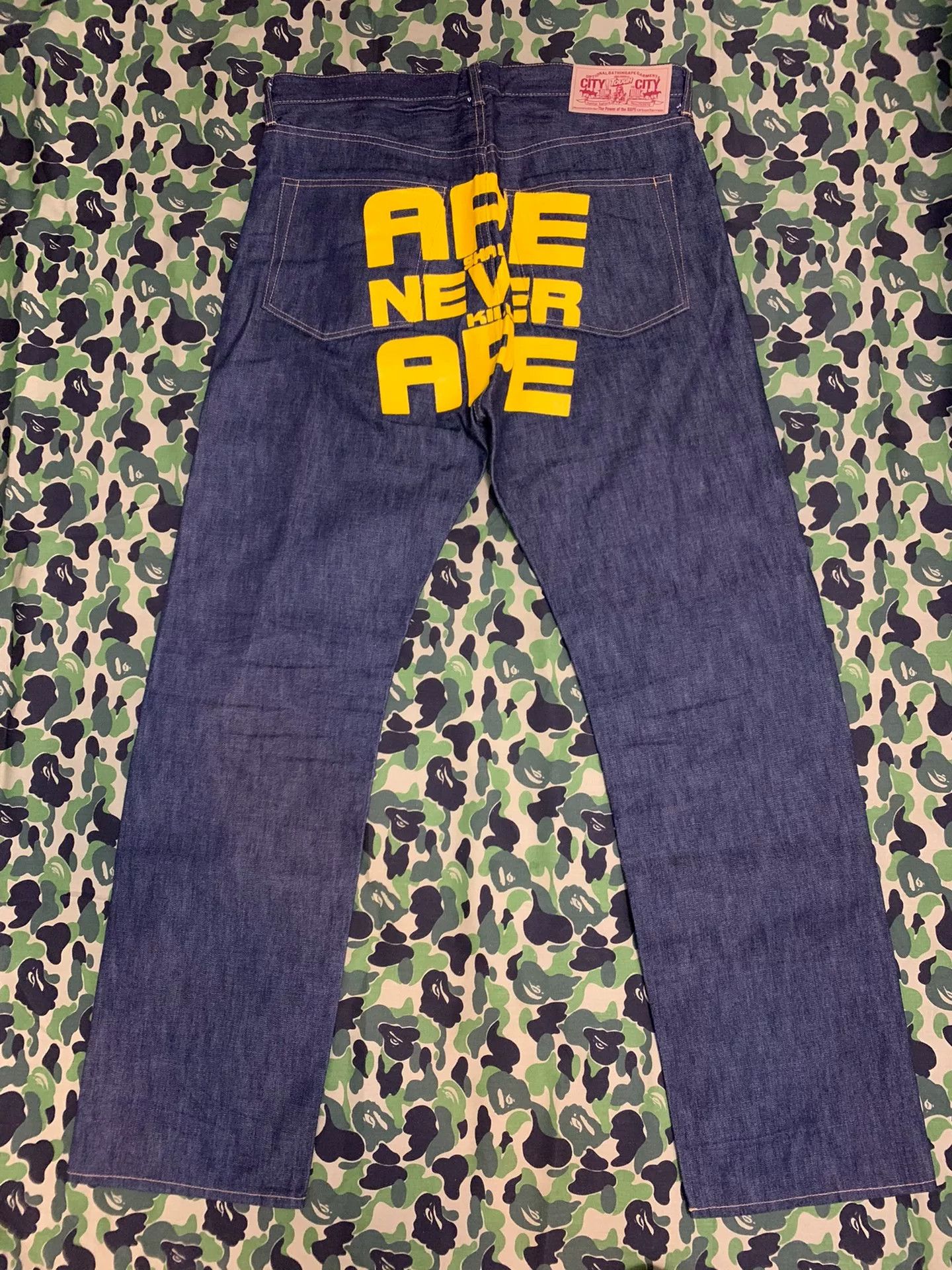 Bape Bape Denim Ape Denim Jeans L Men Size US 34 / EU 50 - 1 Thumbnail
