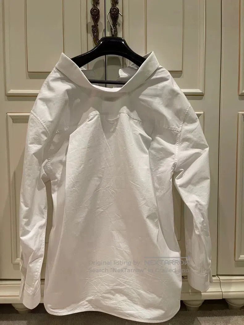 Balenciaga Balenciaga Long Sleeve White Shirt Size S / US 4 / IT 40 - 9 Thumbnail