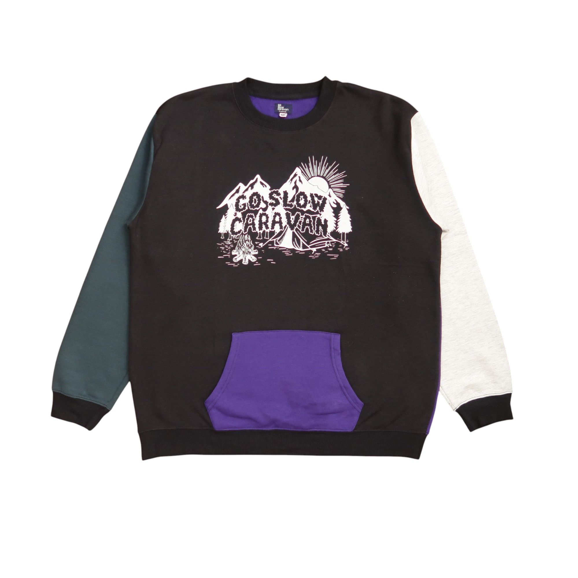 go slow caravan Go Slow Caravan Japan Spell Out Sweatshirt Multicolor ...