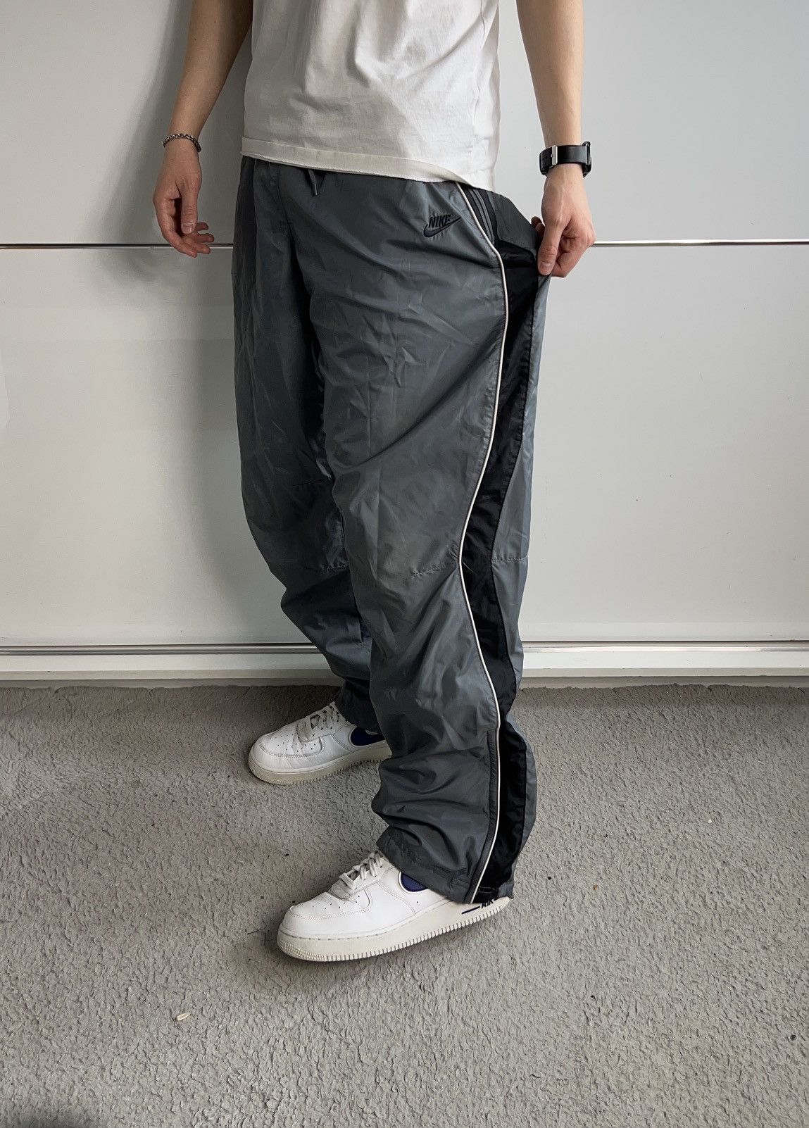 Nike × Vintage Pants Nike Small Logo Vintage Y2K Ortalion Size US 34 / EU 50 - 2 Thumbnail