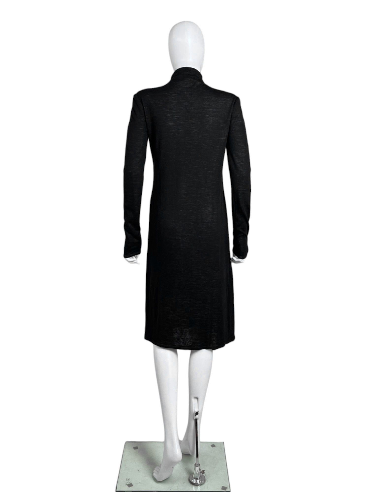 Chanel 1980's Black Turtlenecked Longsleeves Dress Size M / US 6-8 / IT 42-44 - 3 Thumbnail