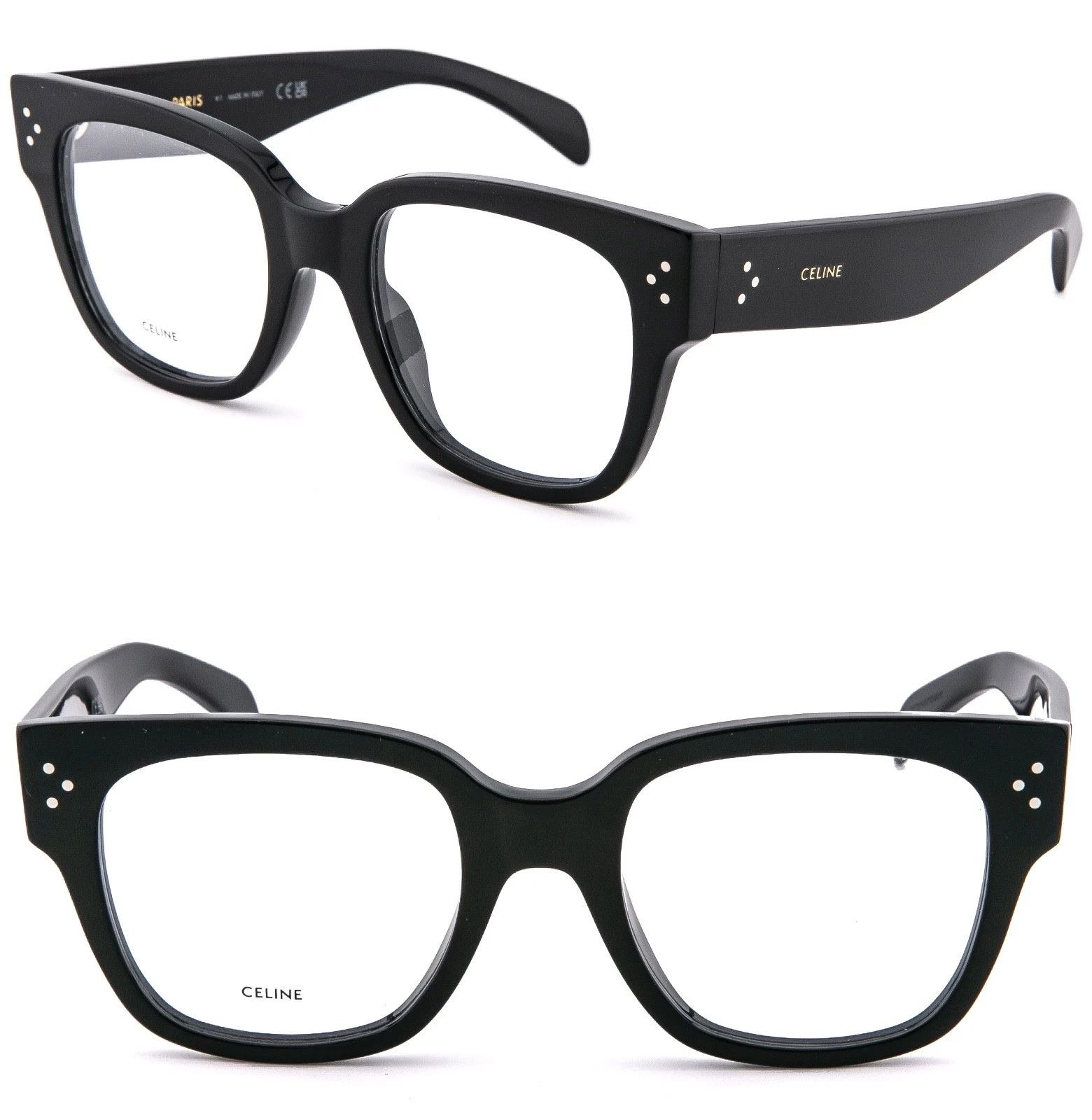 Celine CELINE 50066 BOLD 3 Dots Black Optical Eyeglass CL50066I 001 Size ONE SIZE - 1 Thumbnail