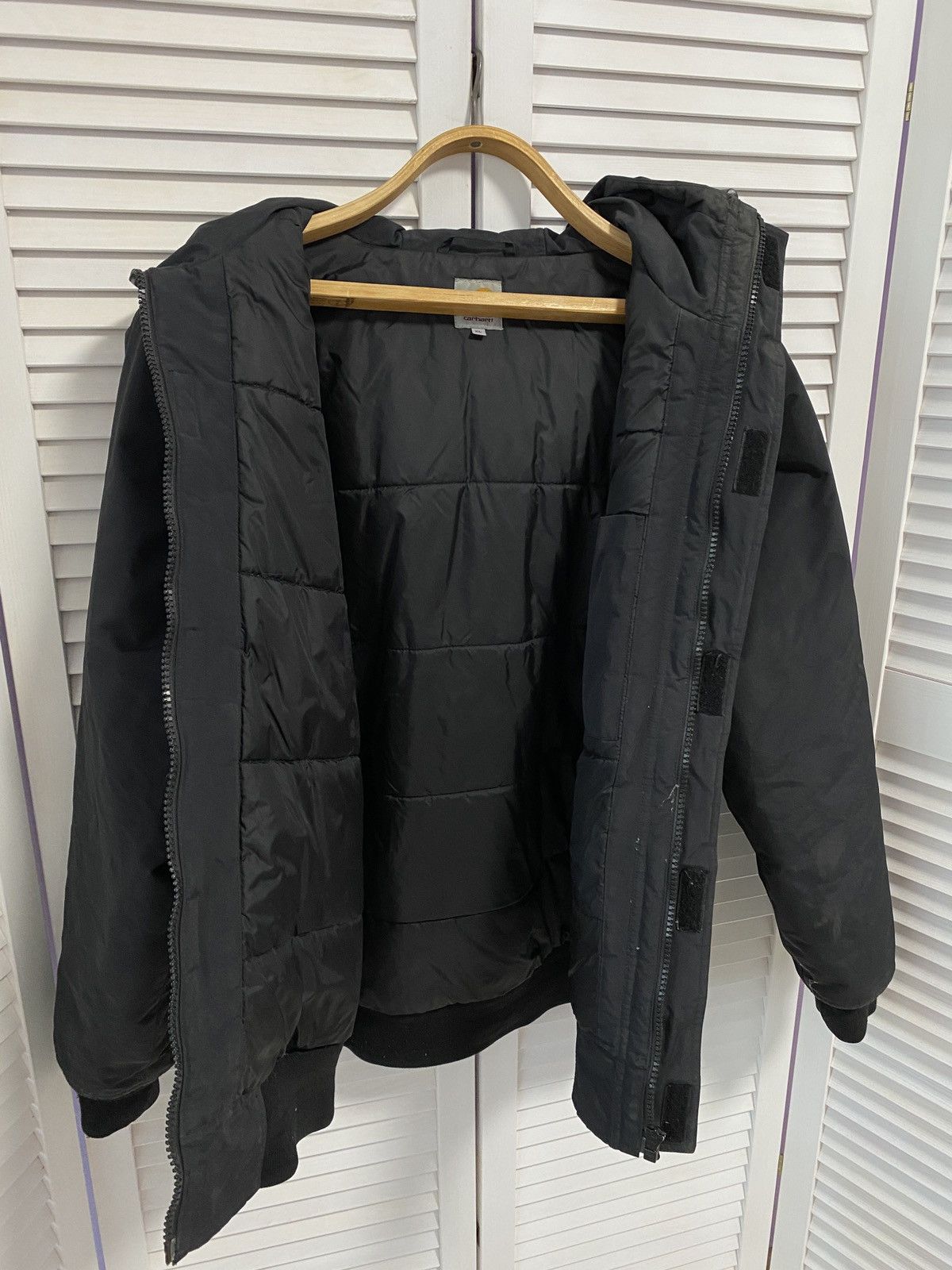 Carhartt 🖤 Vintage Faded Carhartt Hooded Work Jacket Size US XL / EU 56 / 4 - 5 Thumbnail