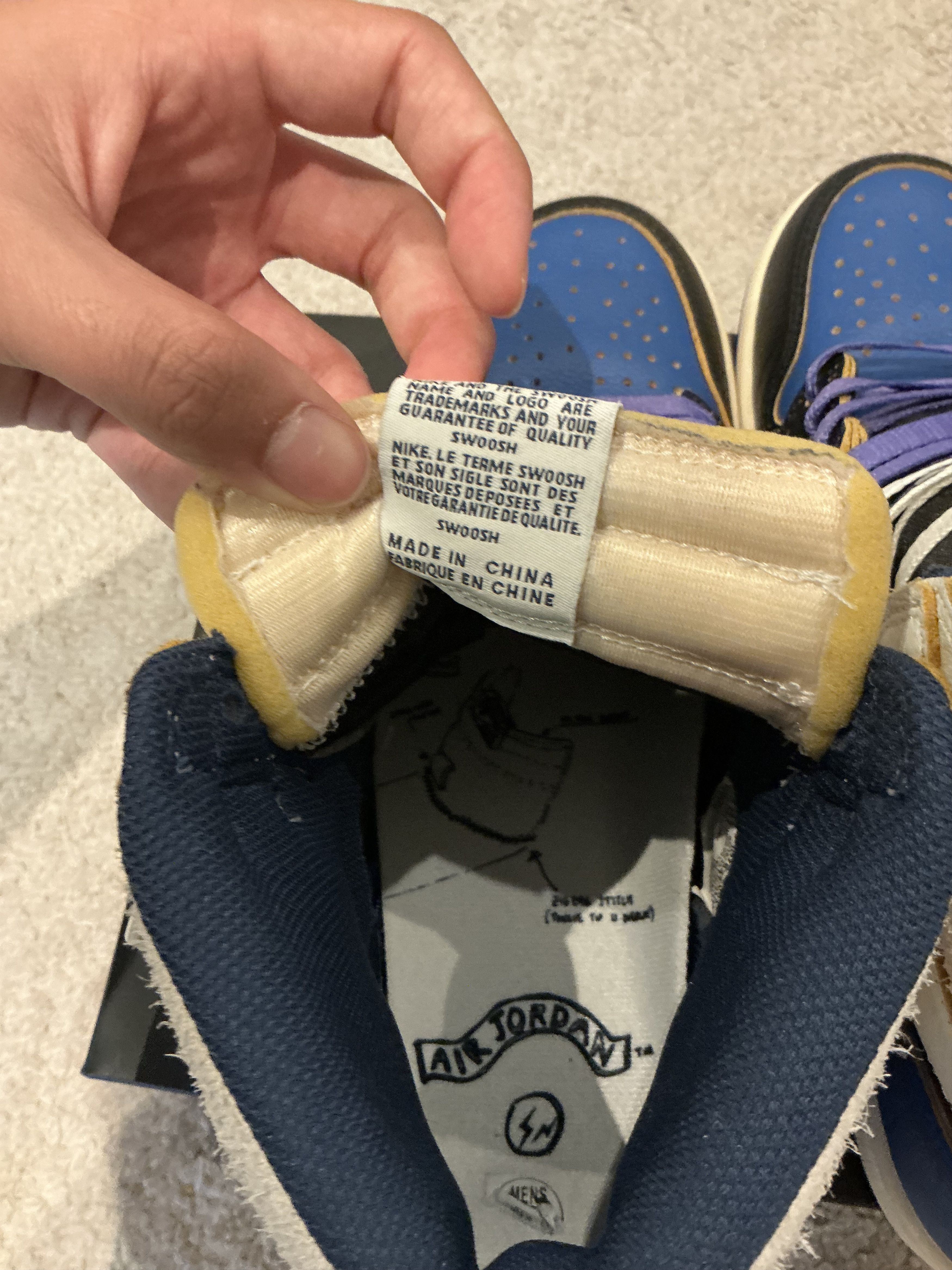 Jordan Brand × Union LA Air Jordan 1 high UNION X FRAGMENT Size US 10.5 / EU 43-44 - 6 Thumbnail