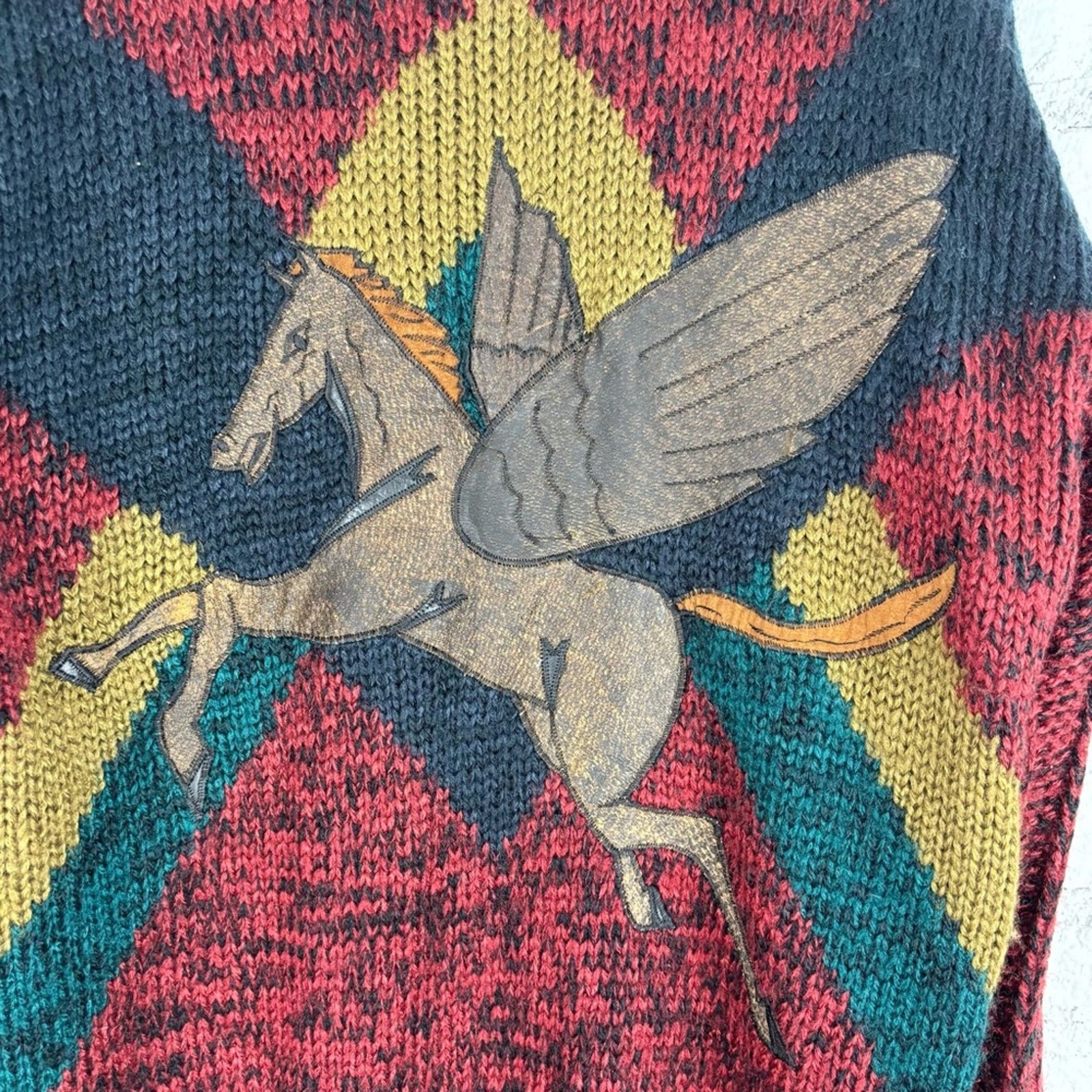 Vintage Amazing Rare Vintage Pegasus Sweater Size US M / EU 48-50 / 2 - 2 Thumbnail