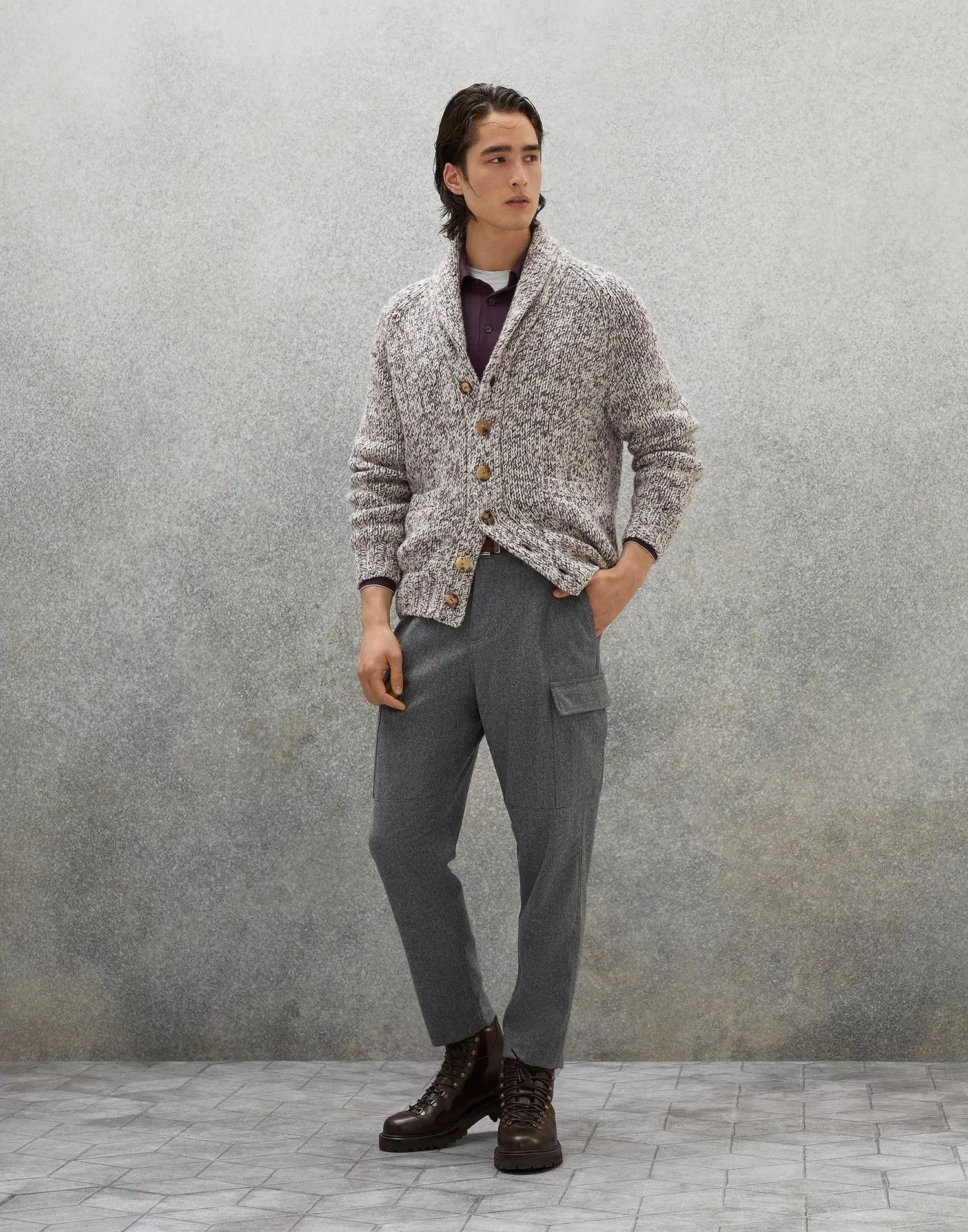 Brunello Cucinelli o1w1db10225 Cardigan in Multicolor Size US L / EU 52-54 / 3 - 5 Thumbnail
