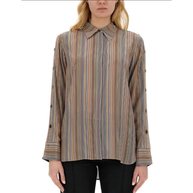 Paul Smith Paul Smith Silk 'Signature Stripe' Shirt size 42 US 6 multic Size S / US 4 / IT 40 - 1 Thumbnail