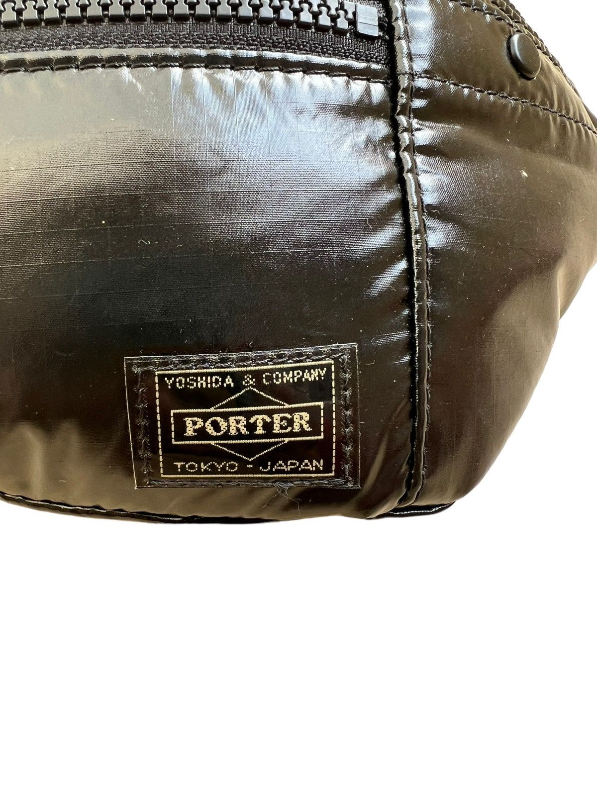 Porter Porter Japan Black Ripstop Nylon Tanker Waist Bag Size ONE SIZE - 10 Thumbnail