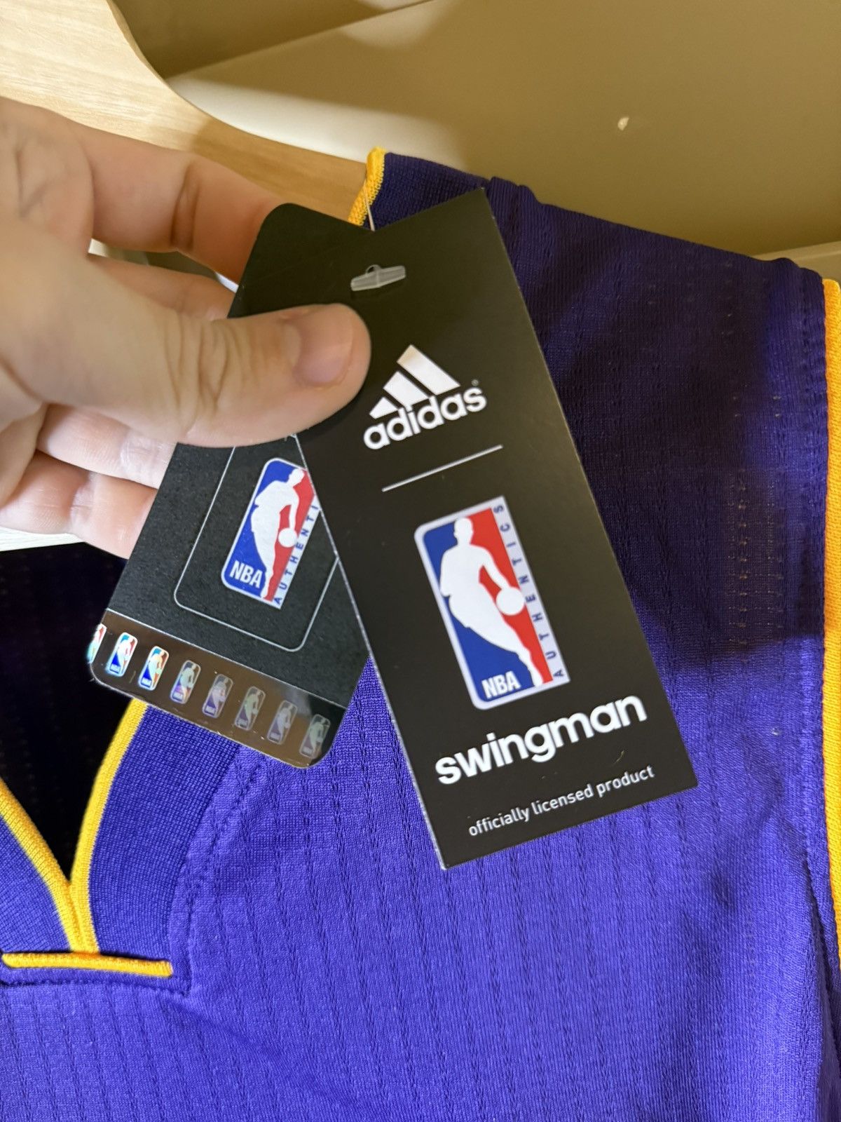 Adidas Authentic Adidas Kobe Bryant Lakers Away Swingman Jersey NWT Size US S / EU 44-46 / 1 - 7 Thumbnail