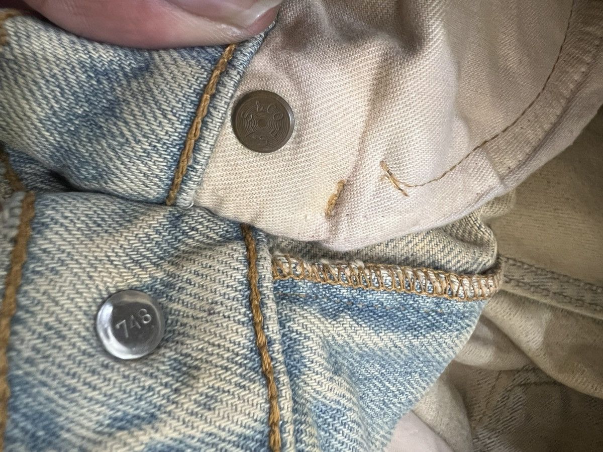 Number (N)ine 2000s Levis 505 Leather Mudwash Baggy Jeans y2k Lgb Ifsix Size US 32 / EU 48 - 12 Thumbnail