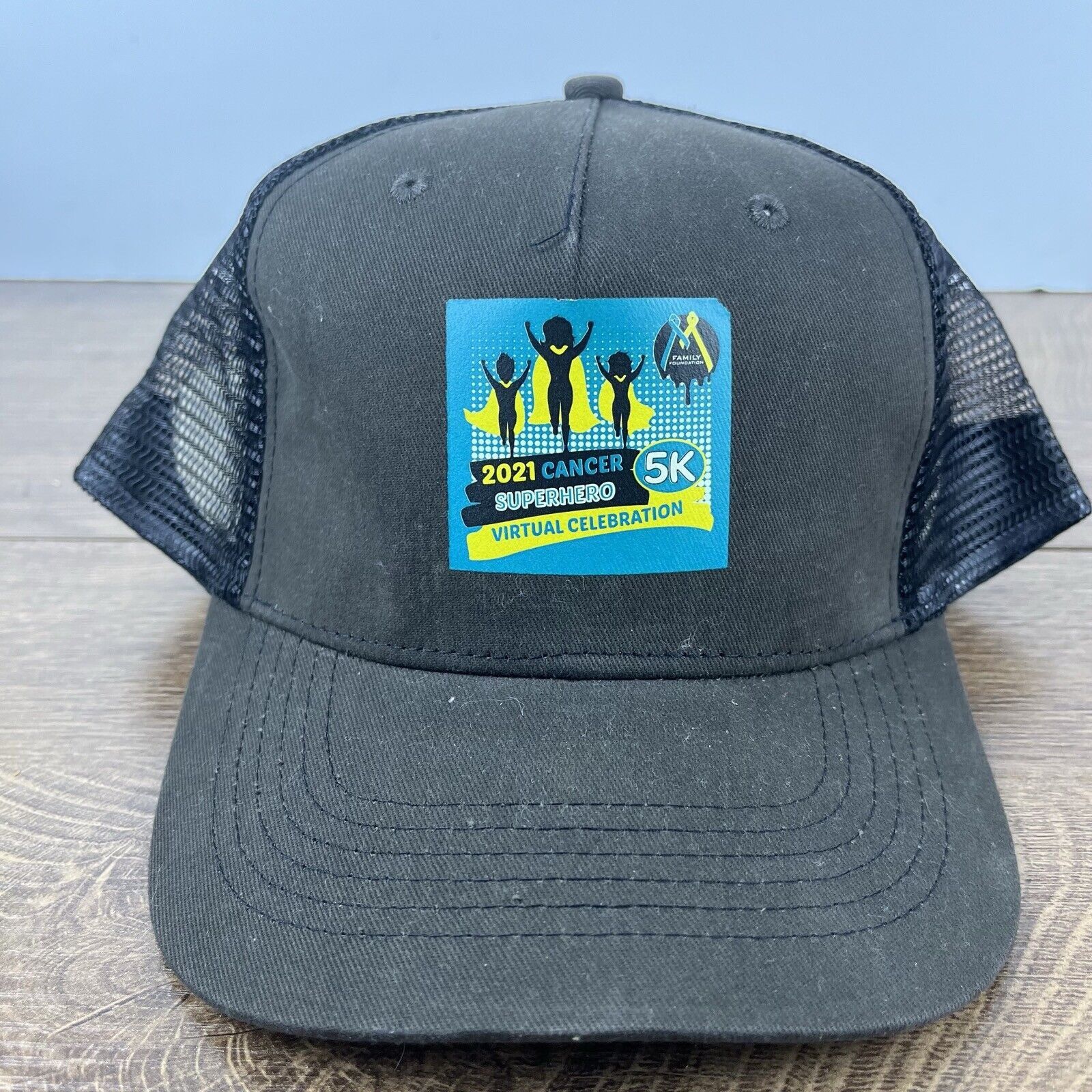 Other 2021 Cancer Superhero 5K Hat Snapback Hat Gray Adjustable Ha Size ONE SIZE - 2 Thumbnail