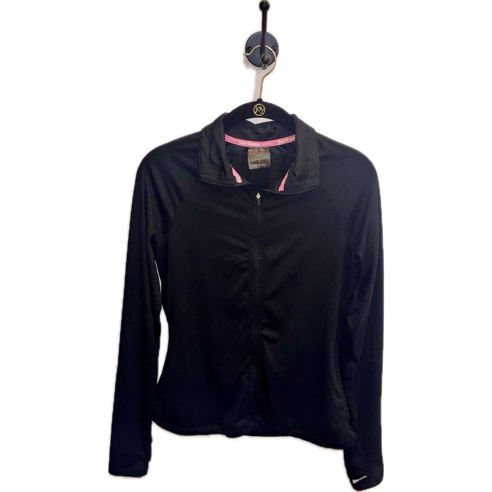 Juicy Couture Juicy Couture Black Track Jacket Zip Up Womens M Size M / US 6-8 / IT 42-44 - 8 Thumbnail