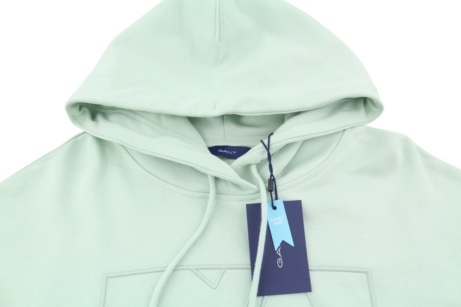 Gant TONAL EMB S Porcelain Green Pullover Hoodie 87219 Size S / US 4 / IT 40 - 4 Thumbnail