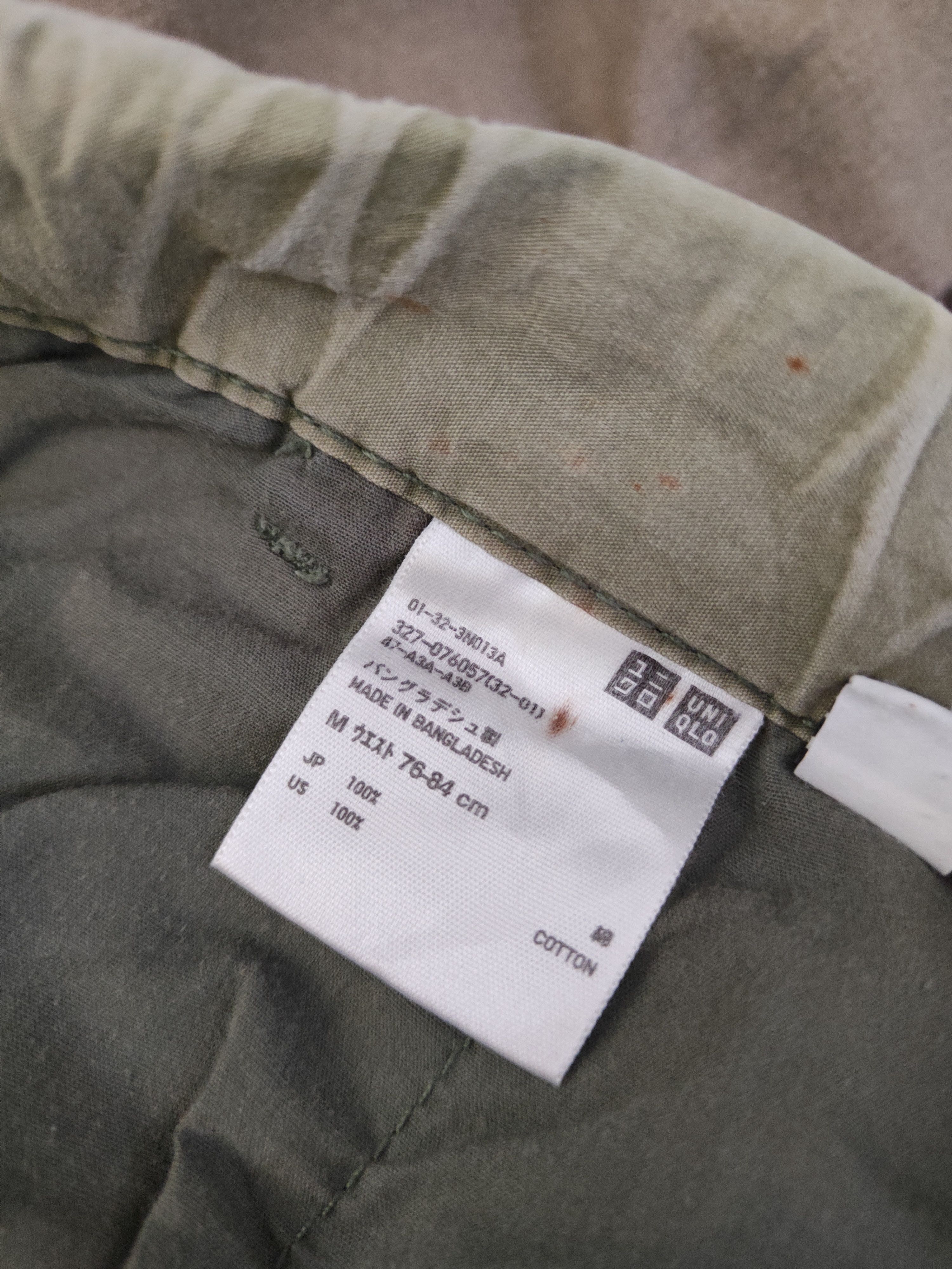 Japanese Brand DL Uniqlo Green Faded Multipocket Tactical Cargo Pants #1303 Size US 33 - 14 Thumbnail