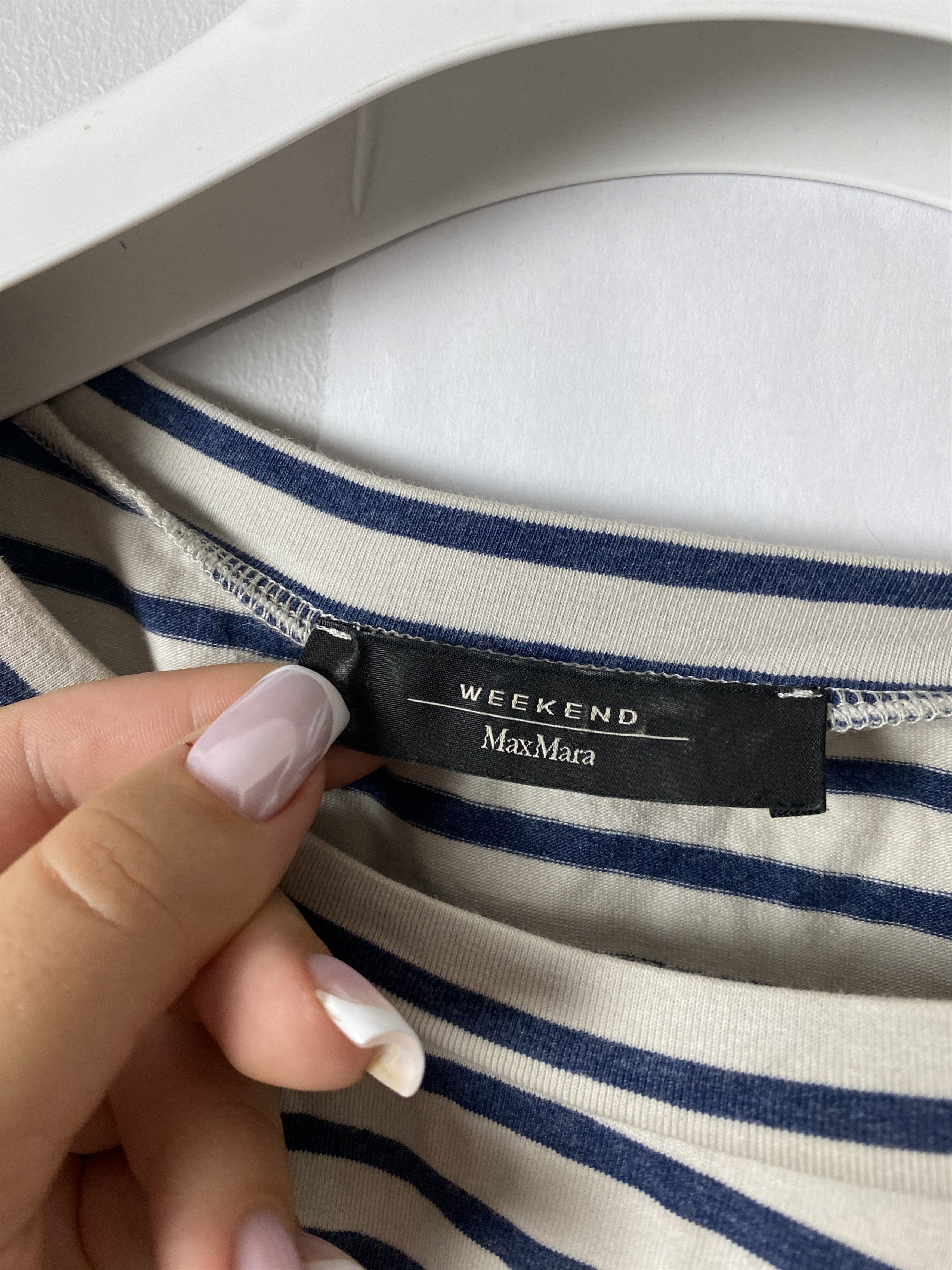 Weekend Max Mara Max Mara Weekend striped long sleeve t-shirt tee Size S / US 4 / IT 40 - 3 Thumbnail