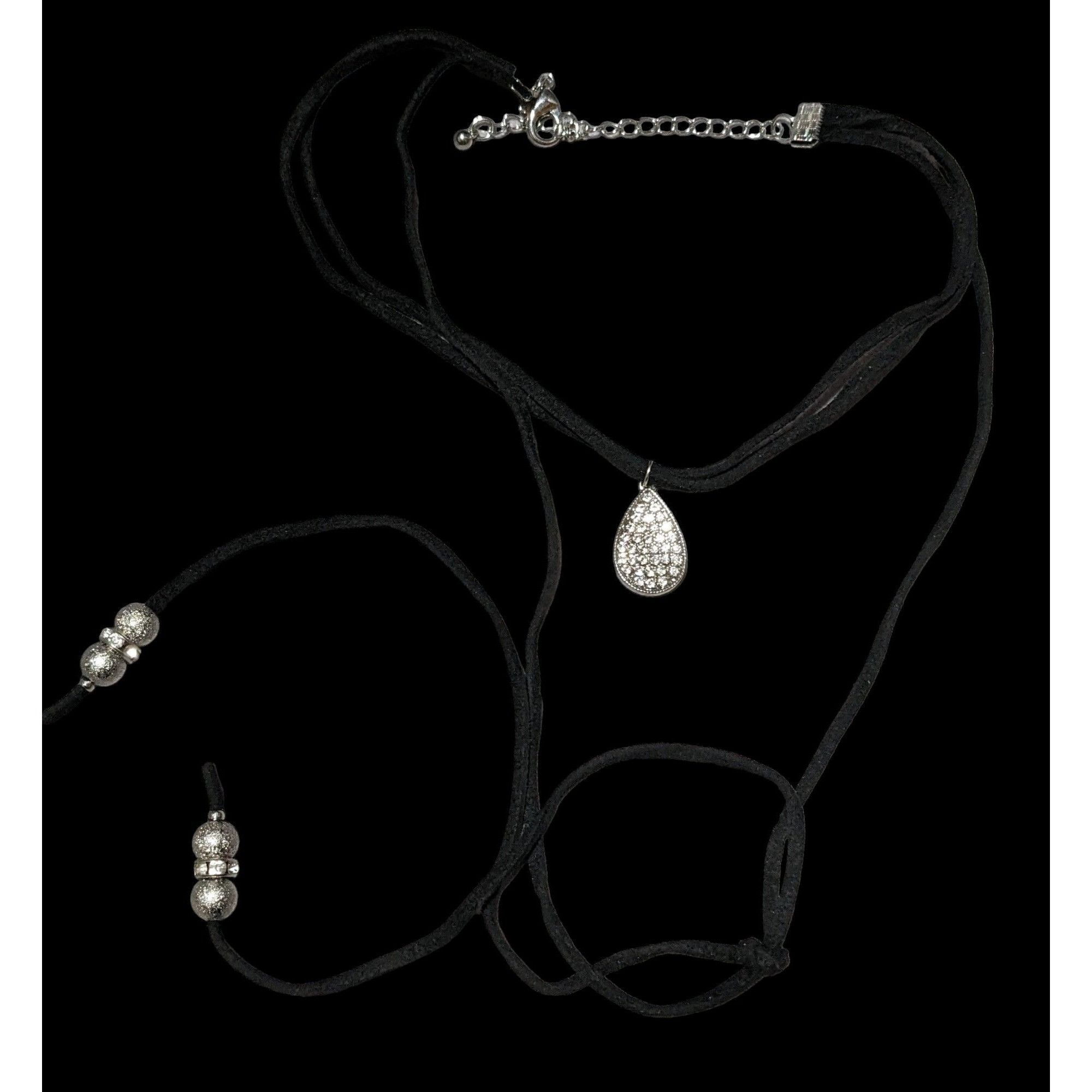 Other Whimsigoth Black Beaded Choker/Lariat Necklace Size ONE SIZE - 5 Thumbnail
