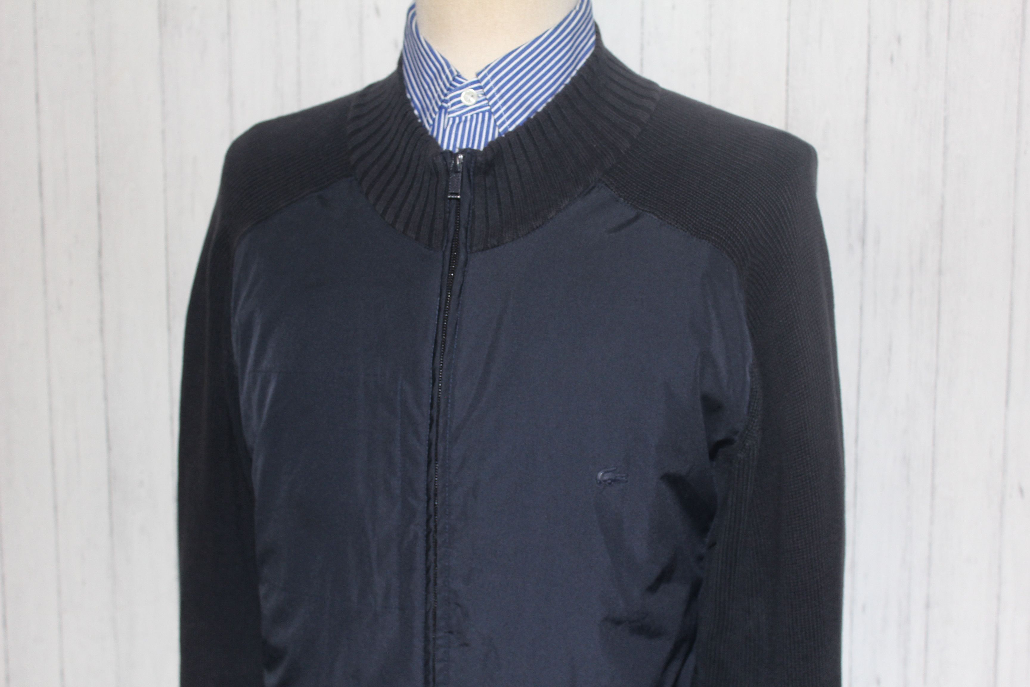 Lacoste Men's Lacoste Blue Bomber Style Jacket Size US L / EU 52-54 / 3 - 4 Thumbnail