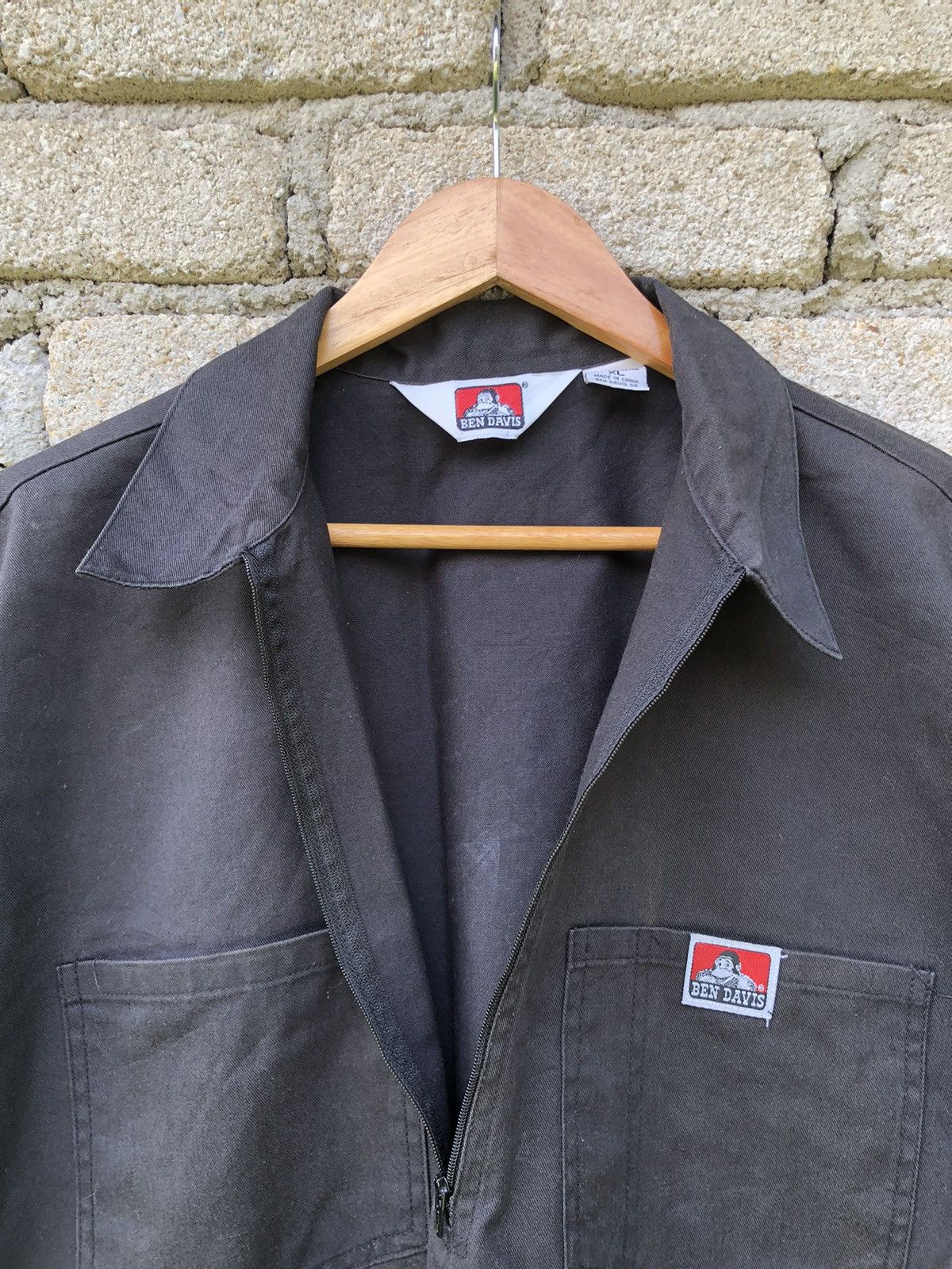 Ben Davis Vintage Baggy Ben Davis Double Pocket Half Zipper Work Shirt Size US XXL / EU 58 / 5 - 7 Thumbnail