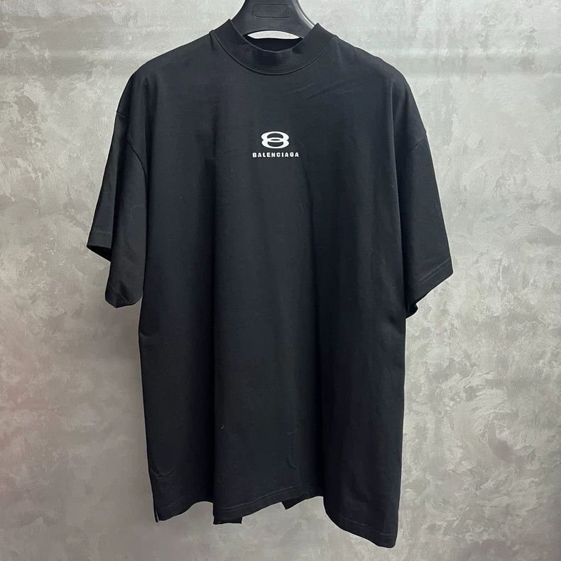Balenciaga latest black ski patchwork pattern logo ice hock