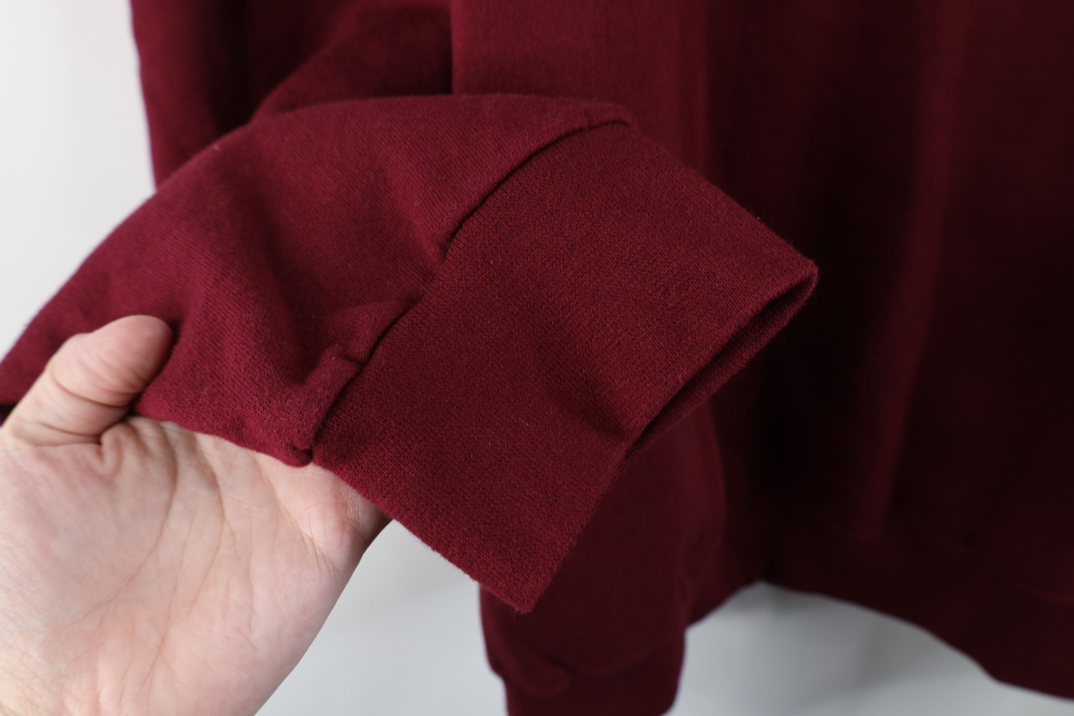 Starter × Vintage Vintage 90s Starter Heavyweight Crewneck Sweatshirt Burgundy Size US XXL / EU 58 / 5 - 6 Thumbnail