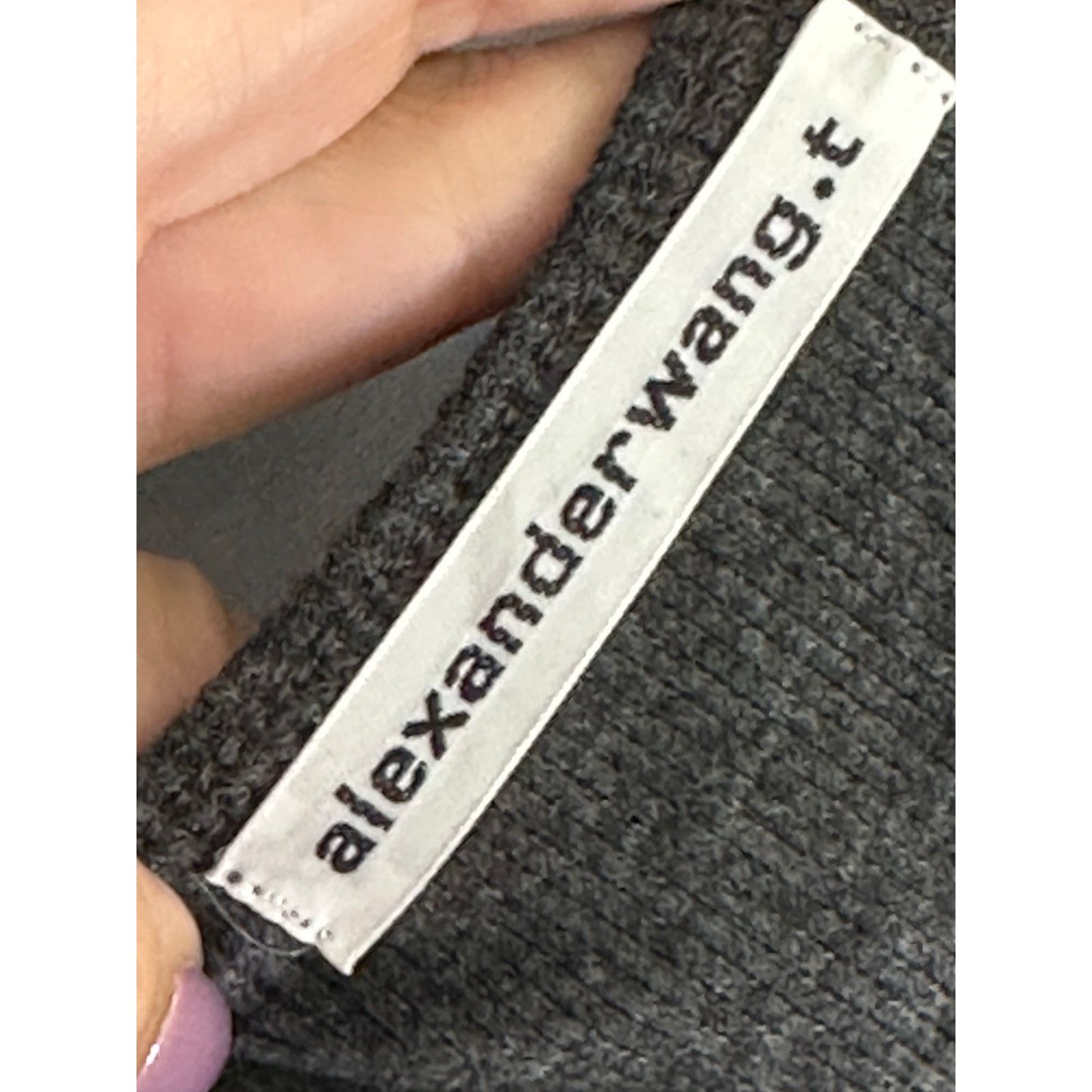 Alexander Wang Alexander Wang gray ribbed logo elastic bra size Medium Size ONE SIZE - 3 Thumbnail
