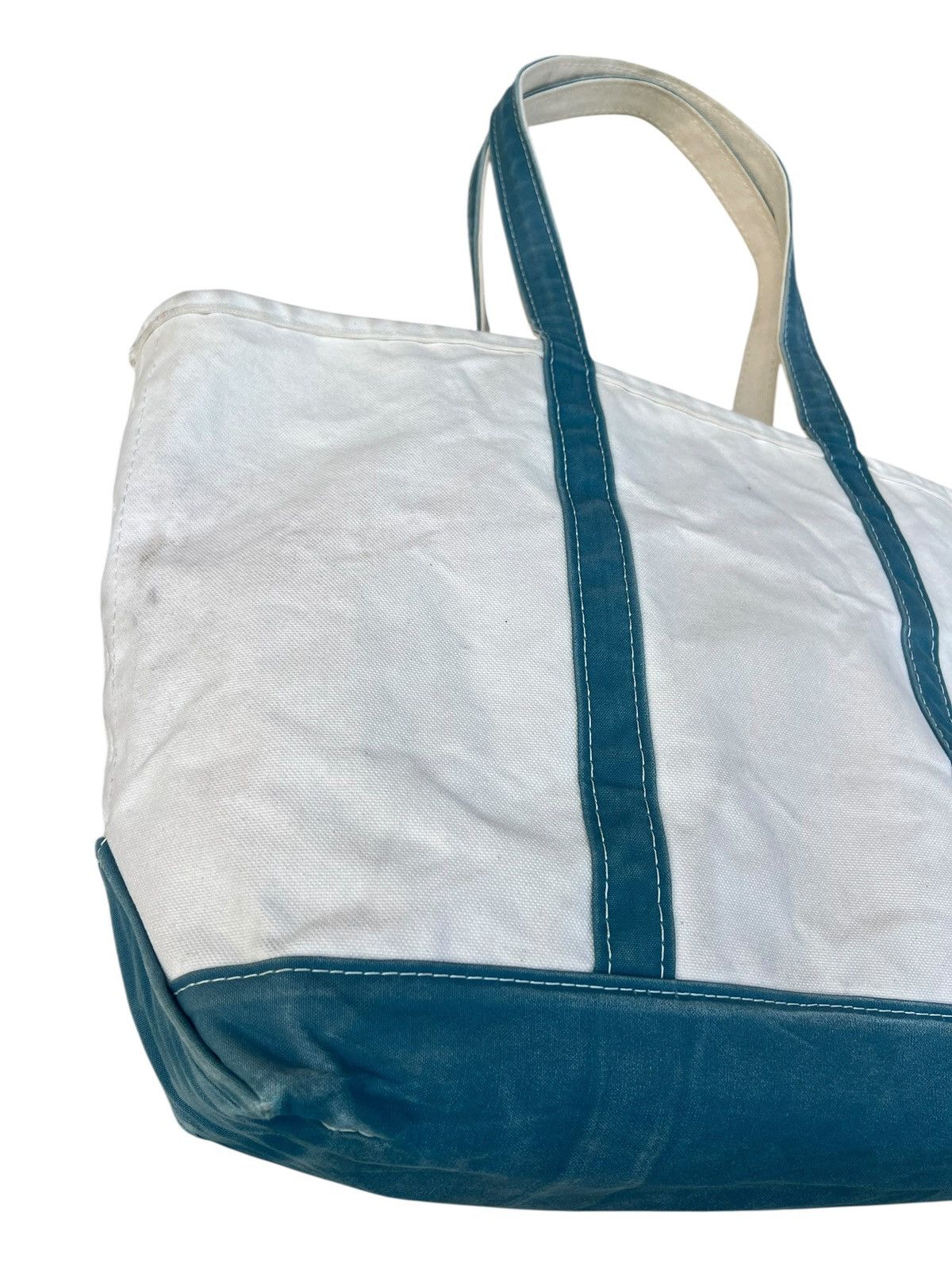 L.L. Bean RARE! 80s L.L. Fade Patina Long Handle Huge Tote Bag Size ONE SIZE - 12 Thumbnail