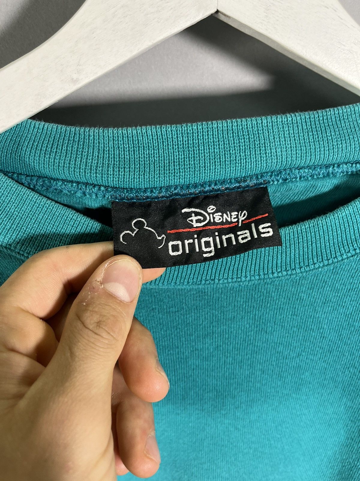 Disney × Vintage Teal Donald Duck Embroidered Disney Crewneck Size US L / EU 52-54 / 3 - 3 Thumbnail