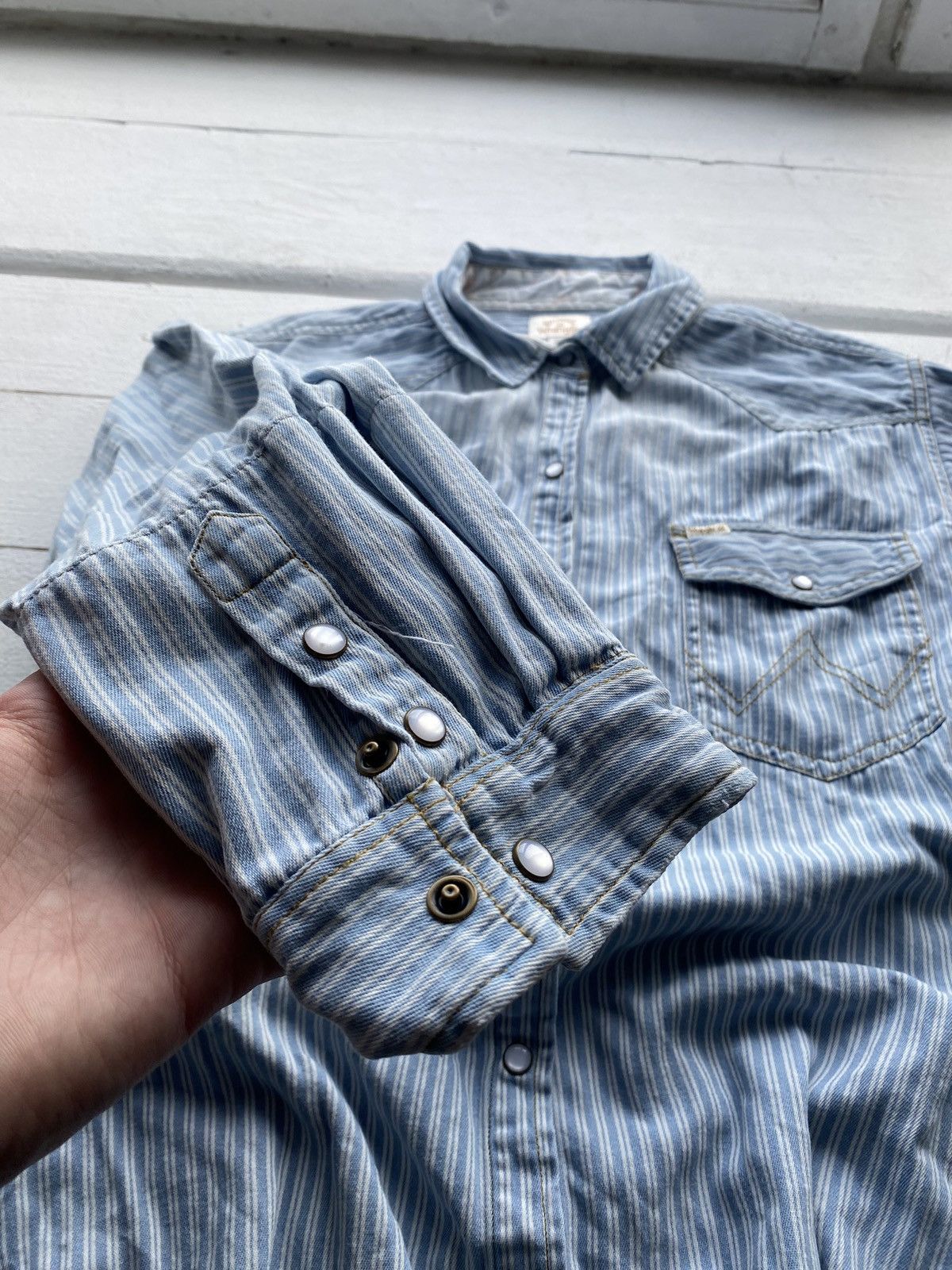 Billabong × Vintage × Wrangler 🔥Wrangler x Billabong Striped Button Up Shirt VNTG rare y2k Size US M / EU 48-50 / 2 - 6 Thumbnail