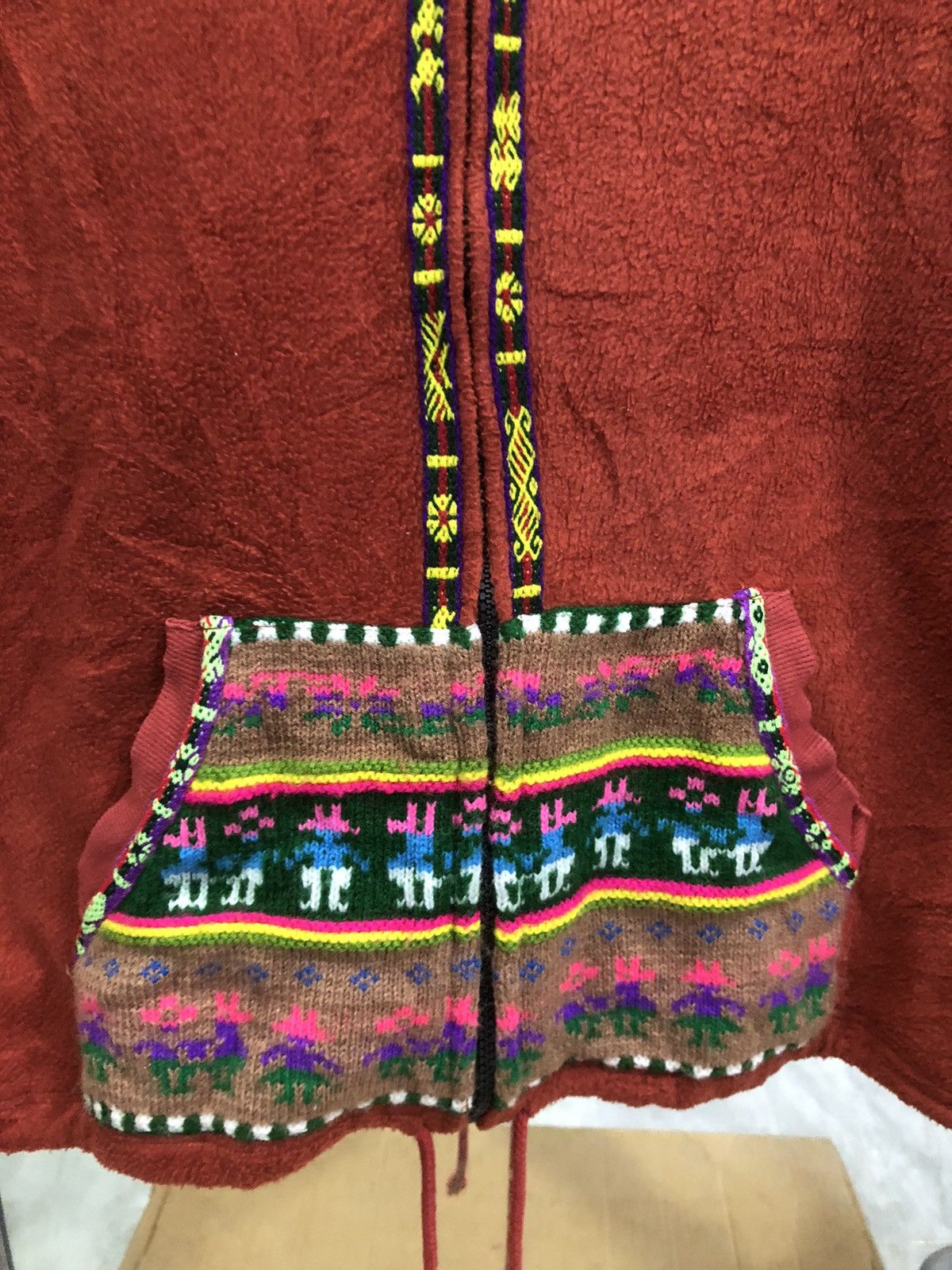 Japanese Brand Rare Titicaca Ethnic Fleece Hoodie Size US S / EU 44-46 / 1 - 4 Thumbnail