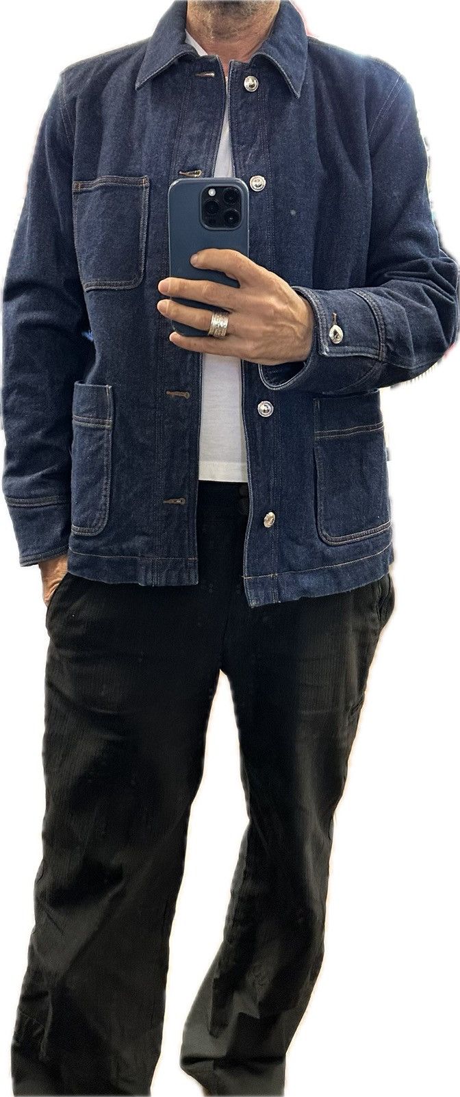 A.P.C. A.P.C. - Axel Shearling-Lined Denim Jacket - Blue Size US M / EU 48-50 / 2 - 1 Thumbnail