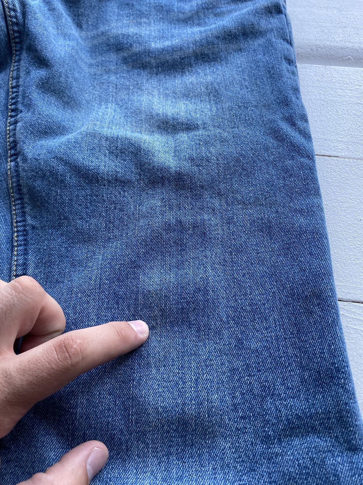 Other 🔥Spirit Motors Racing Cars Bikers Vntg Blue Denim Jeans Size US 32 / EU 48 - 22 Thumbnail