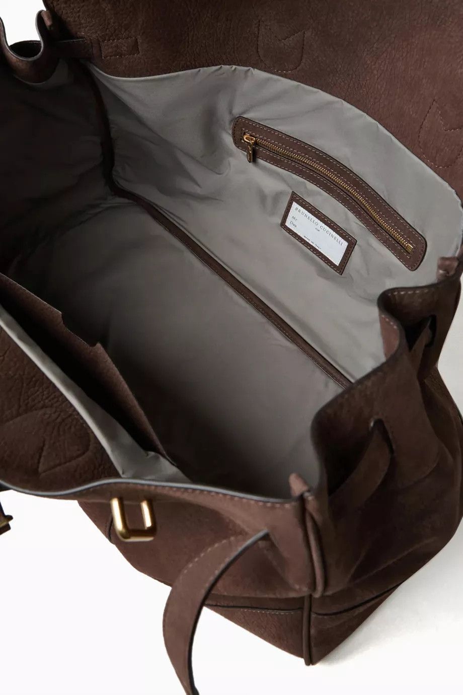 Brunello Cucinelli o1w1db11025 Size: OS/ Leather Handbag in Brown Size ONE SIZE - 4 Thumbnail