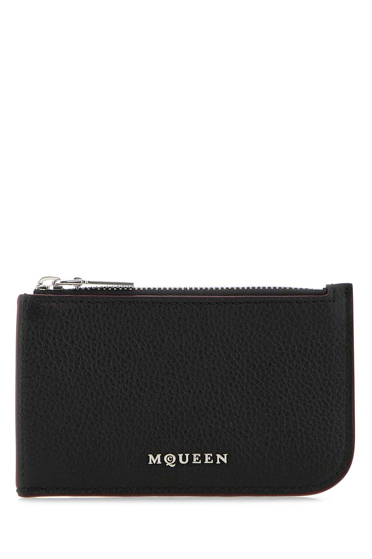Alexander McQueen Black Leather Card Holder Size ONE SIZE - 1 Thumbnail