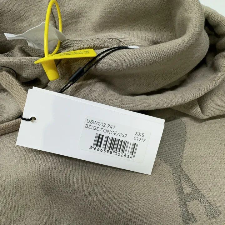 AMI Ami De Coeur Logo Hoodie in Beige -2507 Size US XXS / EU 40 - 5 Thumbnail